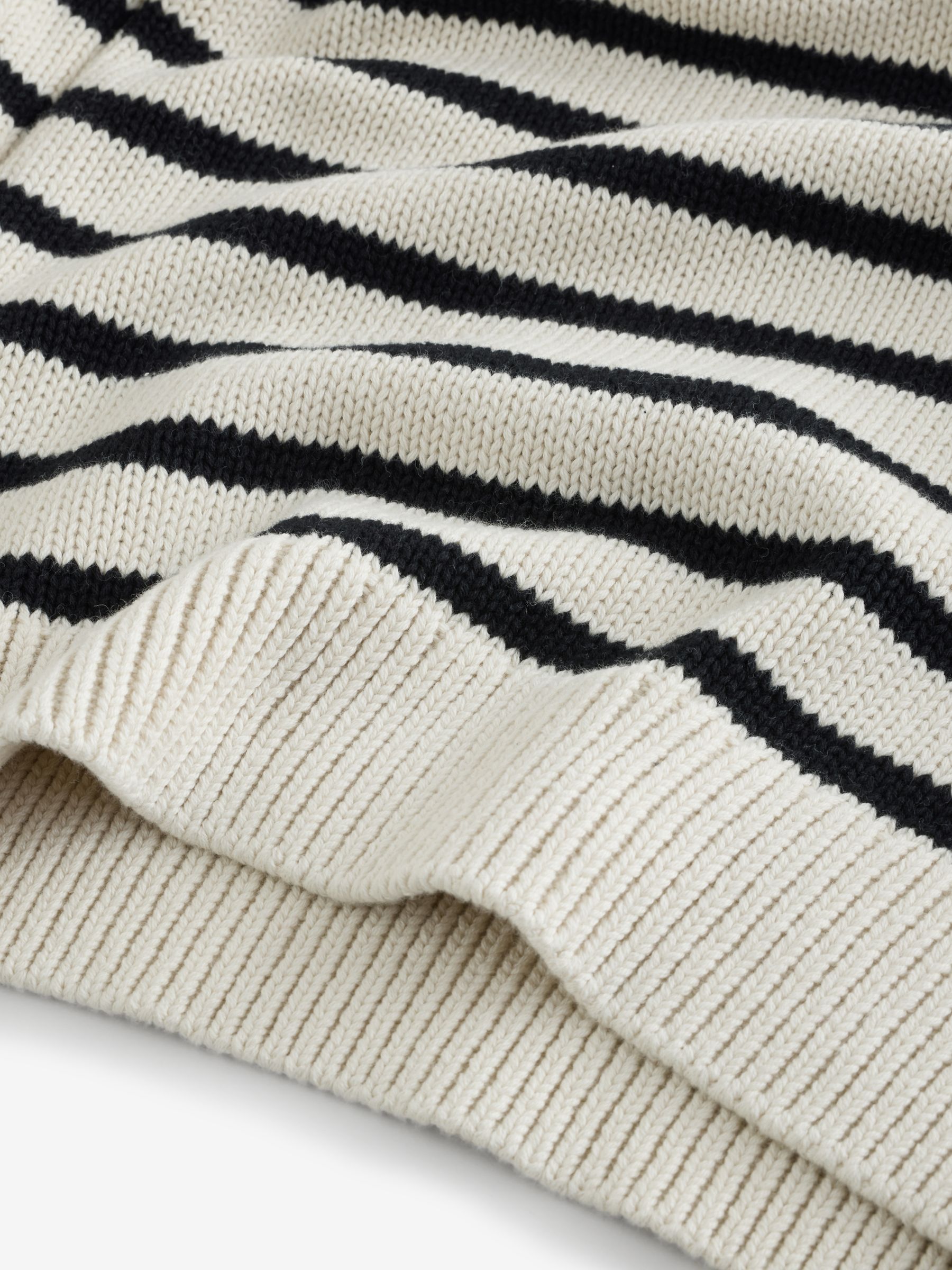 Black Stripe Relaxed Boatneck Jumper - Image 2 of 4