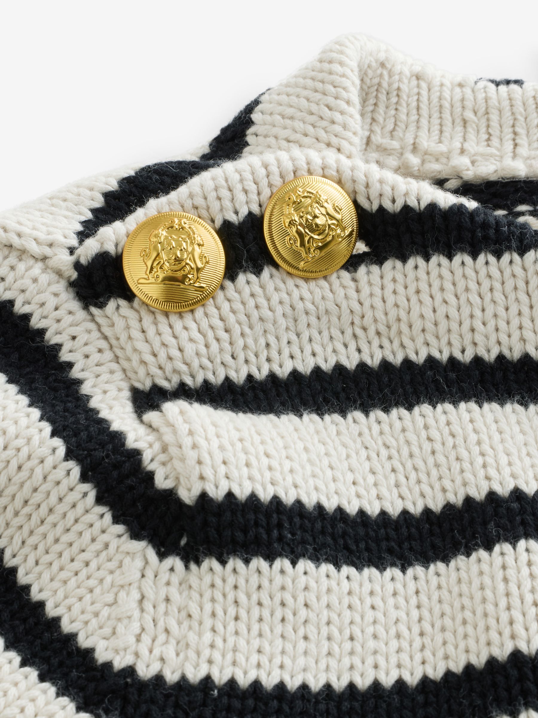 Black Stripe Relaxed Boatneck Jumper - Image 4 of 4