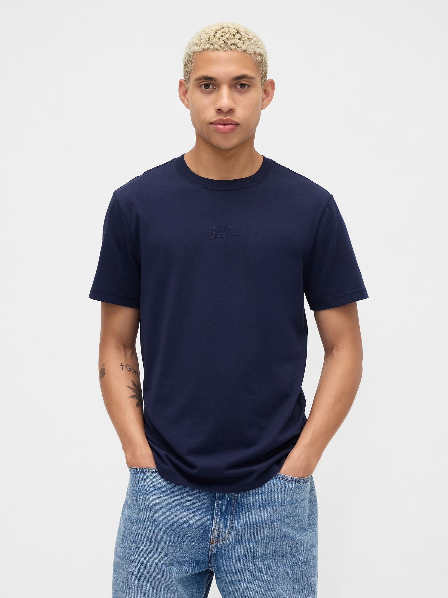 Navy Everyday Soft Mini Logo T-Shirt - Image 1 of 4