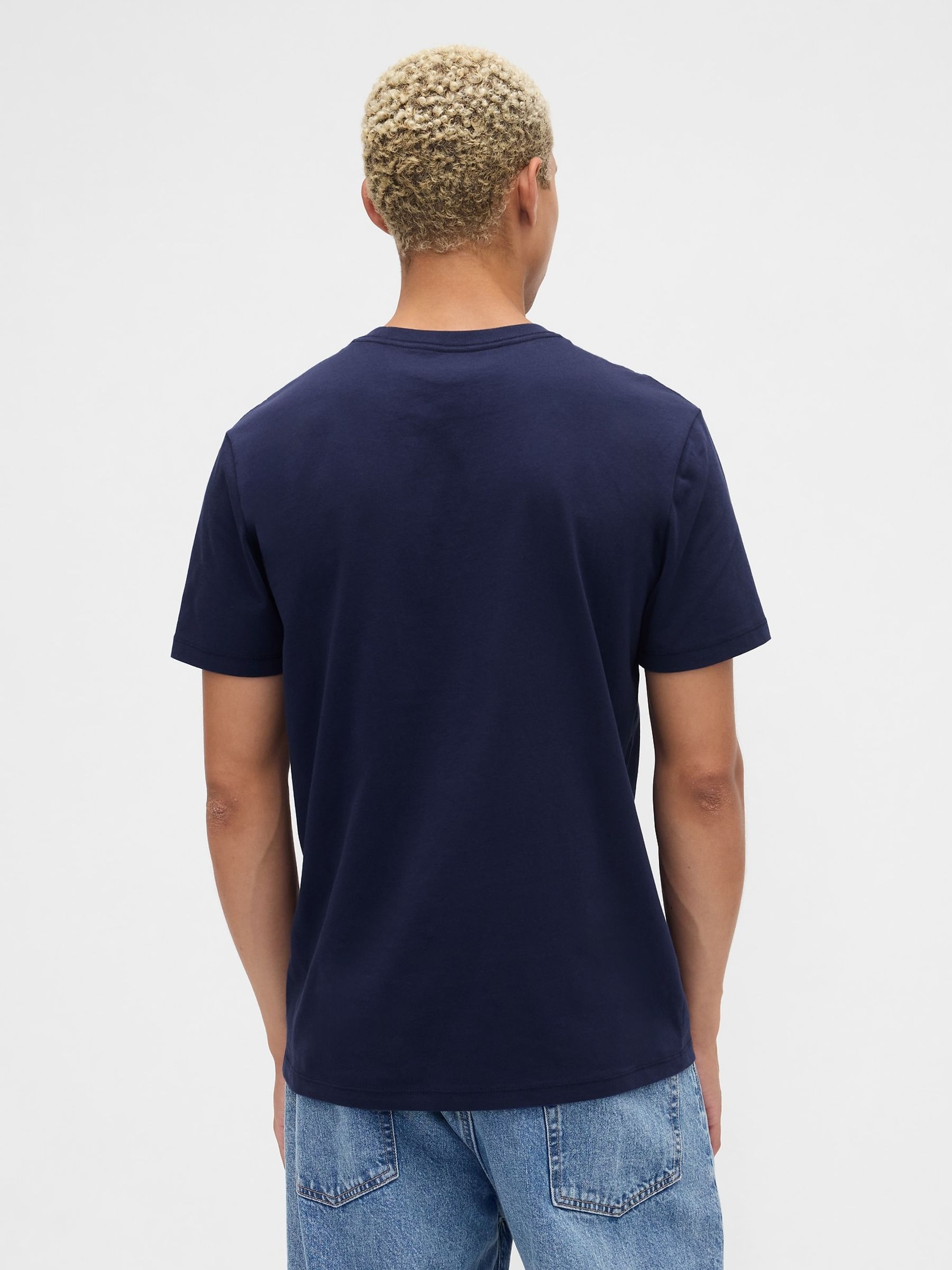 Navy Everyday Soft Mini Logo T-Shirt - Image 2 of 4