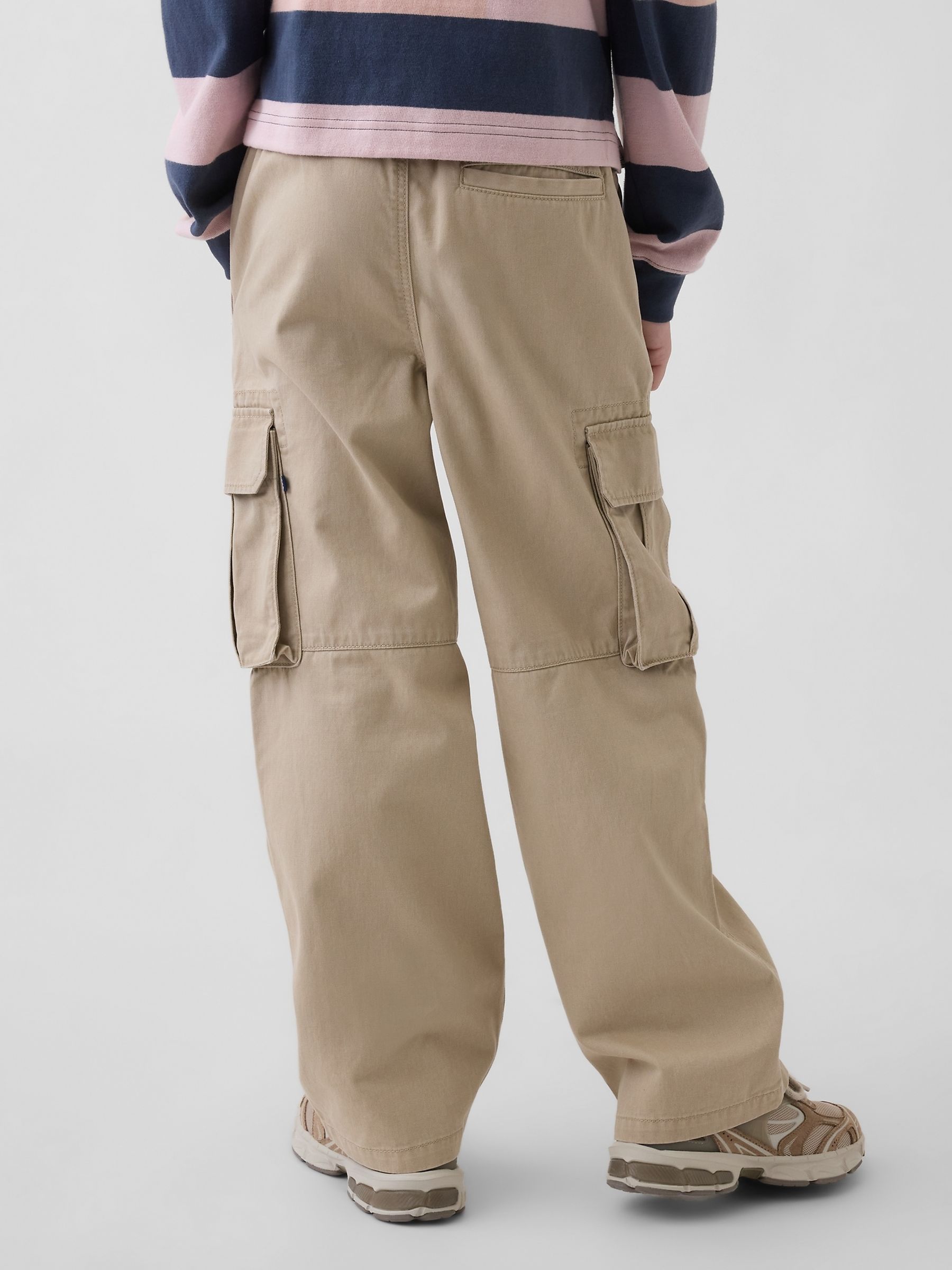 Beige Easy Cargo Trousers - Image 2 of 5 Beige Easy Cargo Trousers - Image 2 of 5