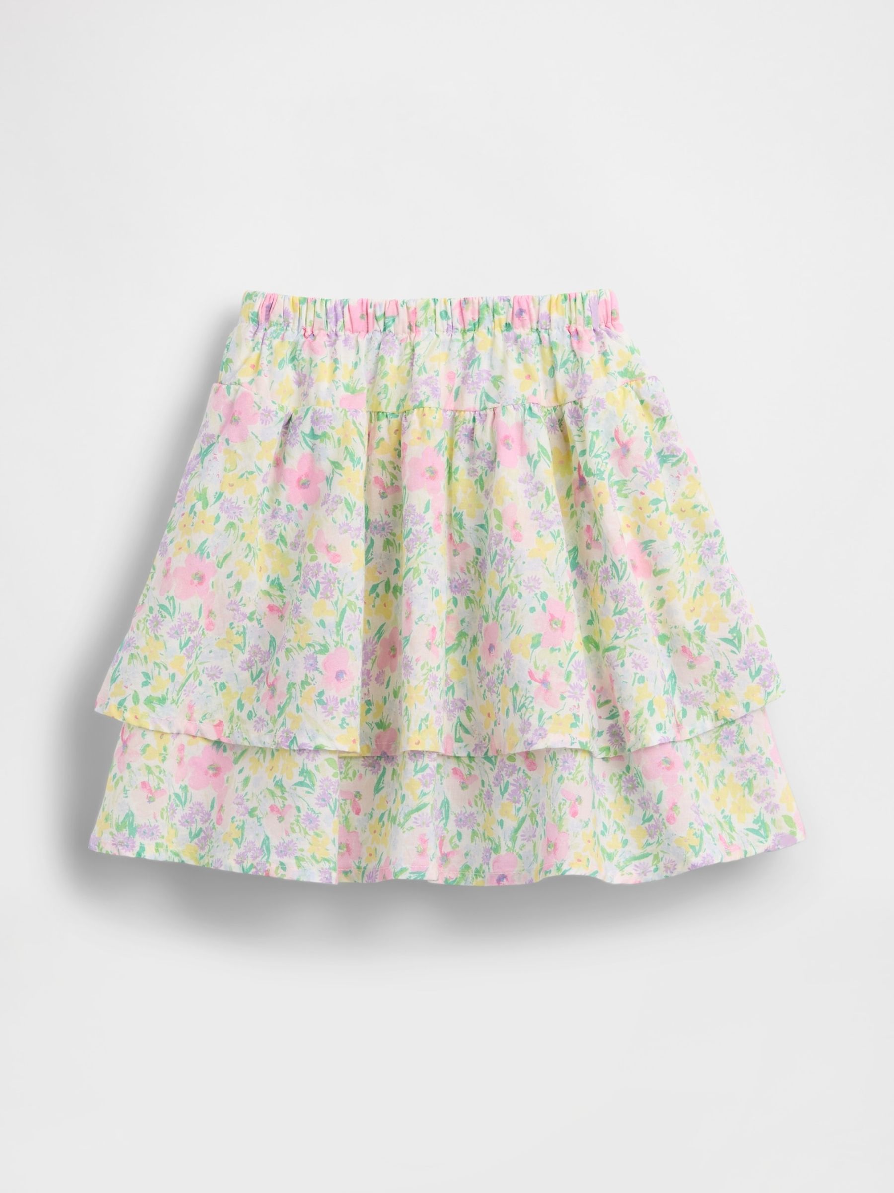 Cream Double Ruffle Skort (6mths-5yrs) - Image 2 of 4