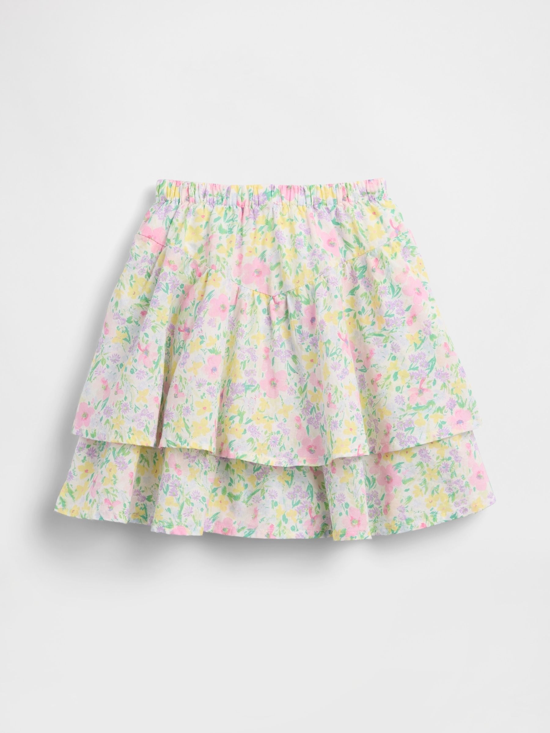 Cream Double Ruffle Skort (6mths-5yrs) - Image 3 of 4