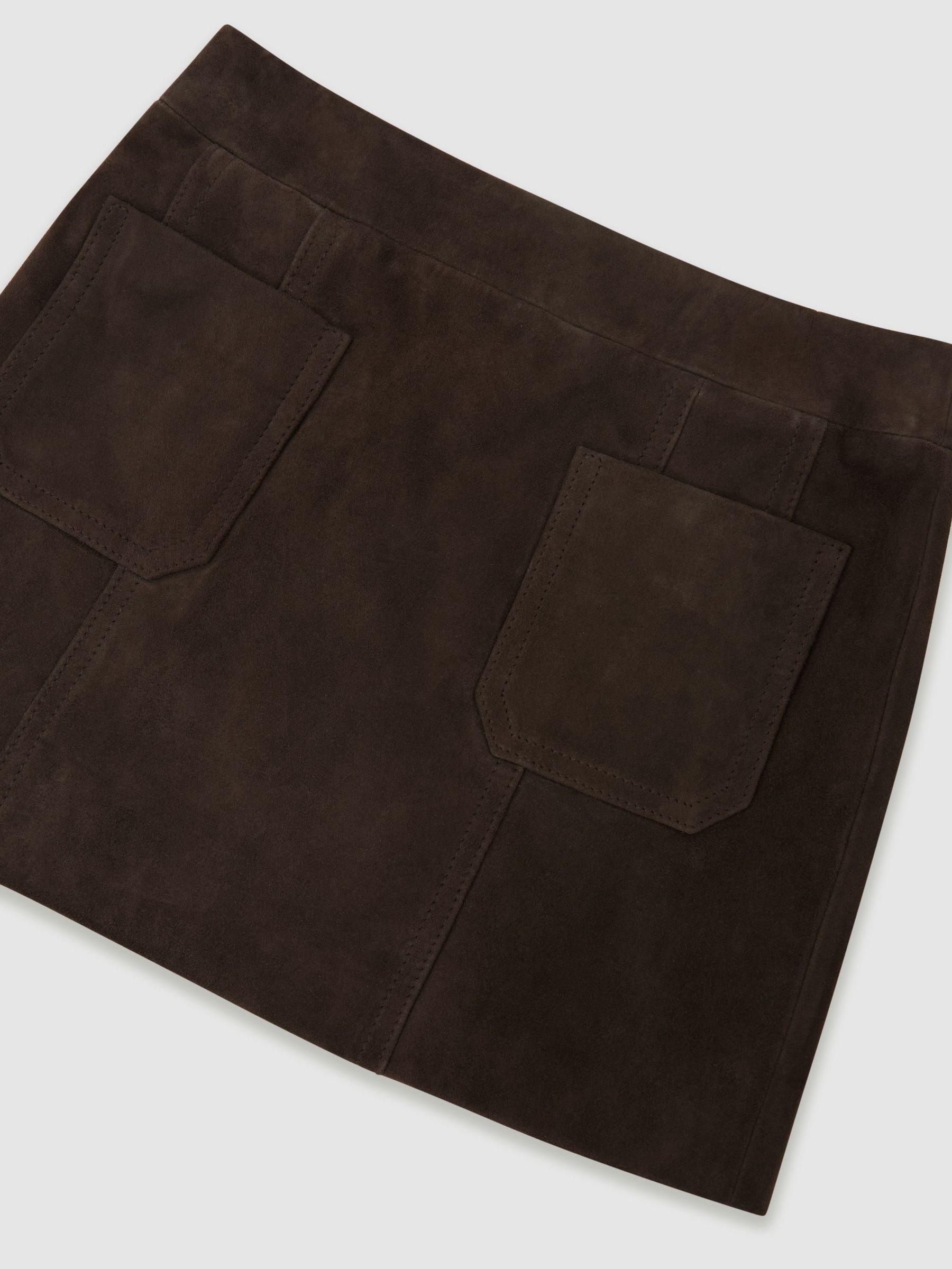 Skirt in Chocolate Brown - Image 1 of 3