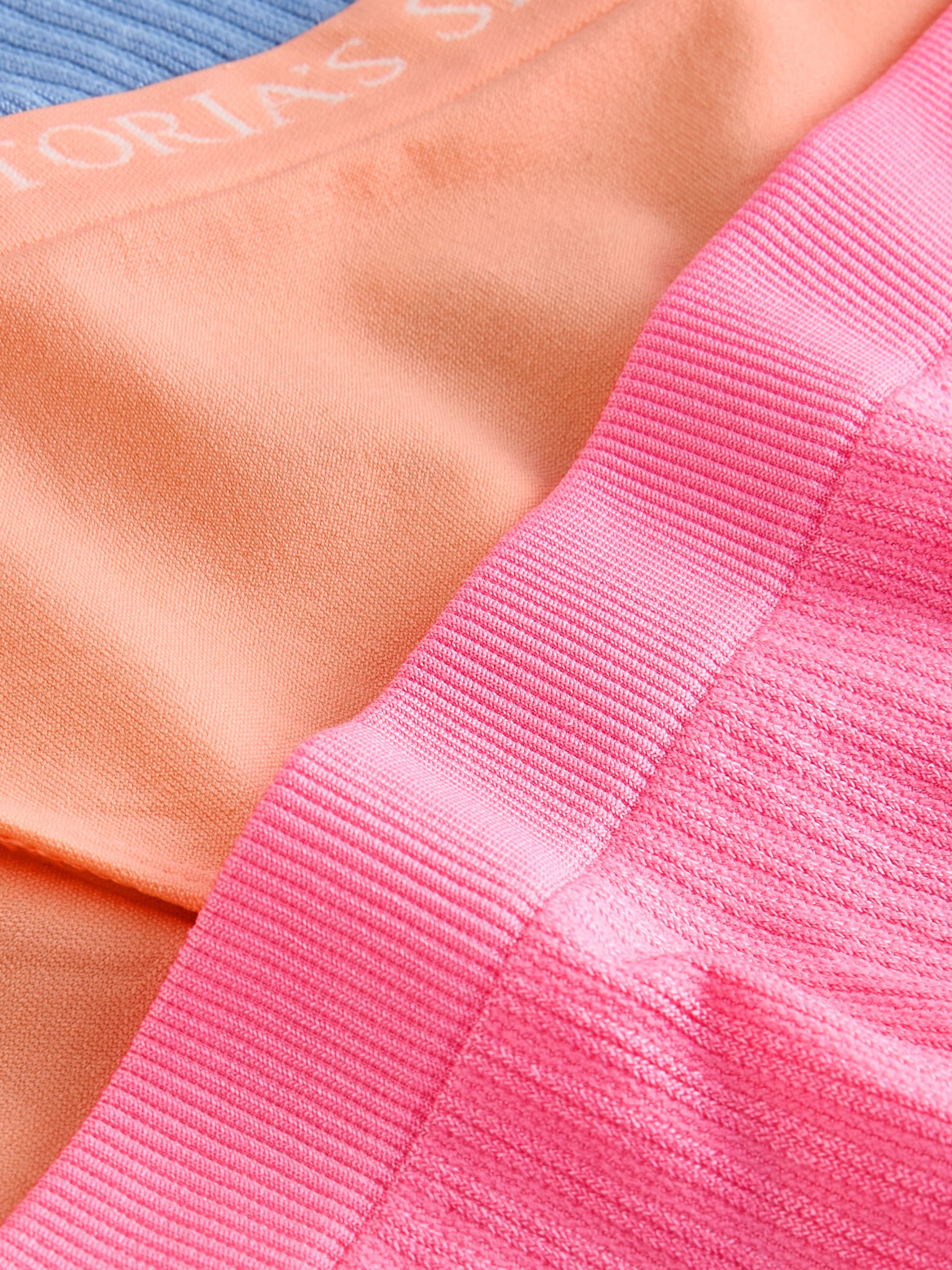 Orange/Pink/Blue Bikini 4 Pack Logo Knickers - Image 6 of 7