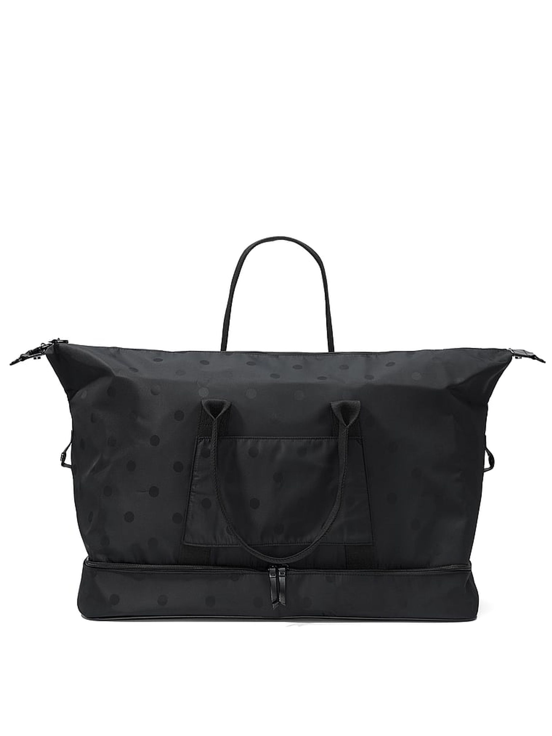 Black Polka Dot Weekender Duffle Bag - Image 4 of 4