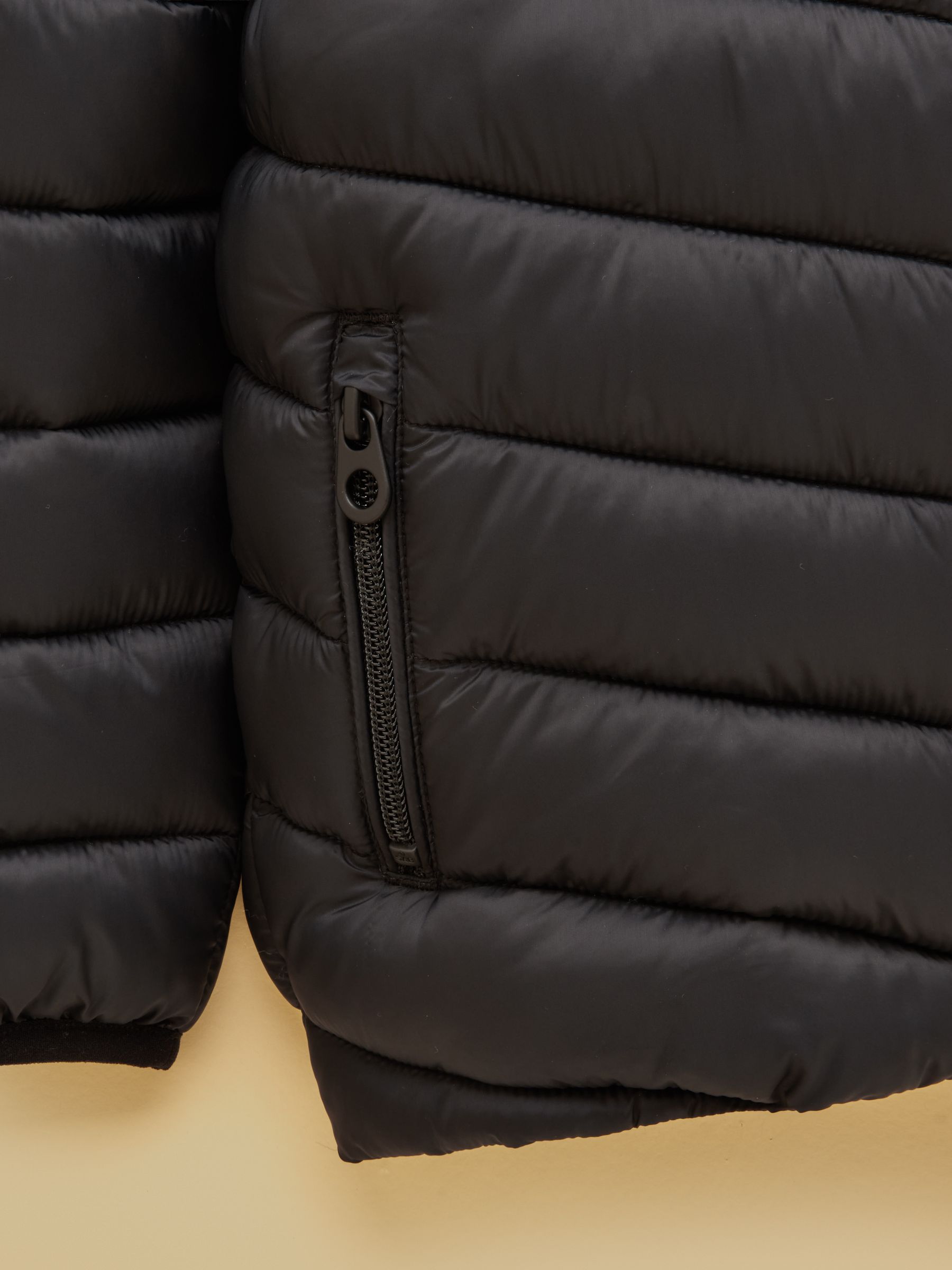 Kids' Cairn Black Showerproof Padded Coat - Image 4 of 5