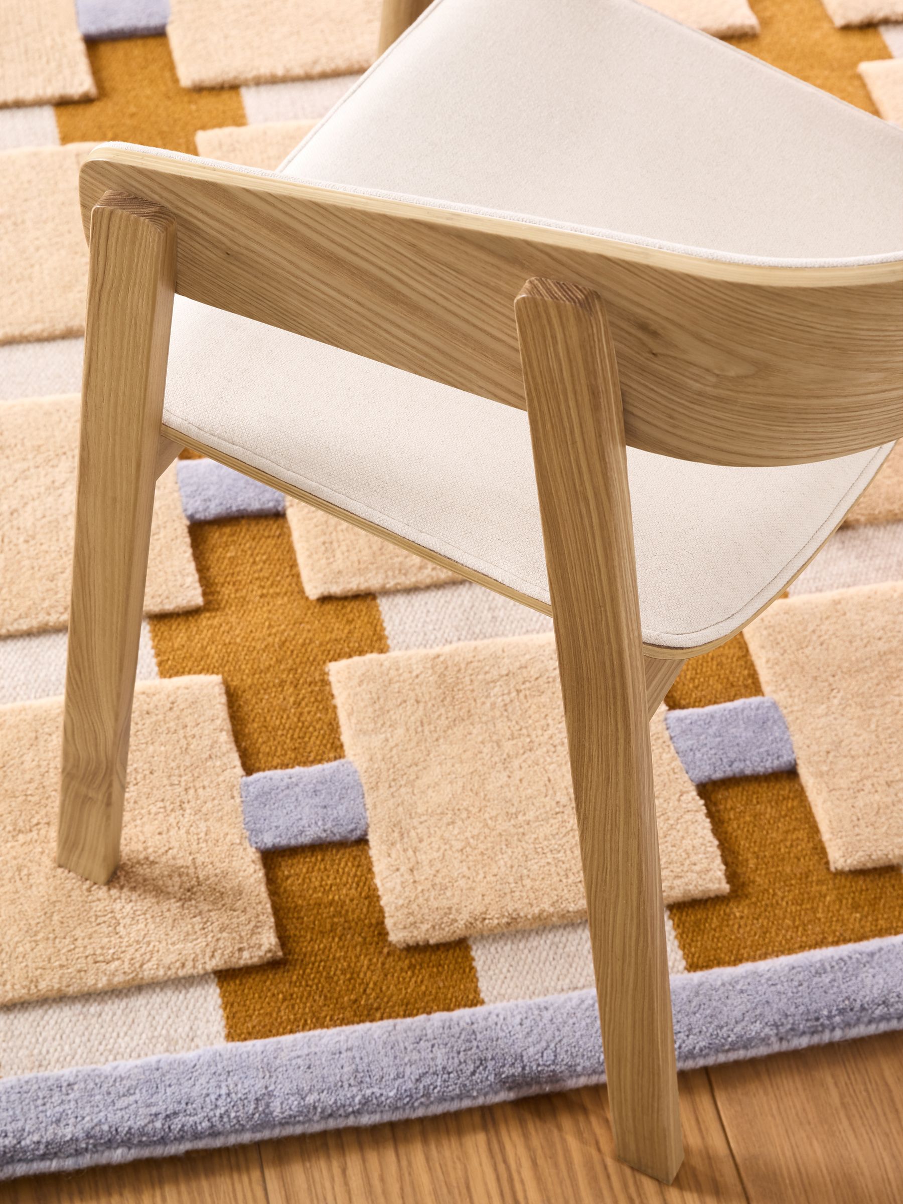 Set of 2 Aster Dining Chairs in Woven Slub Natural Stone - Image 2 of 5