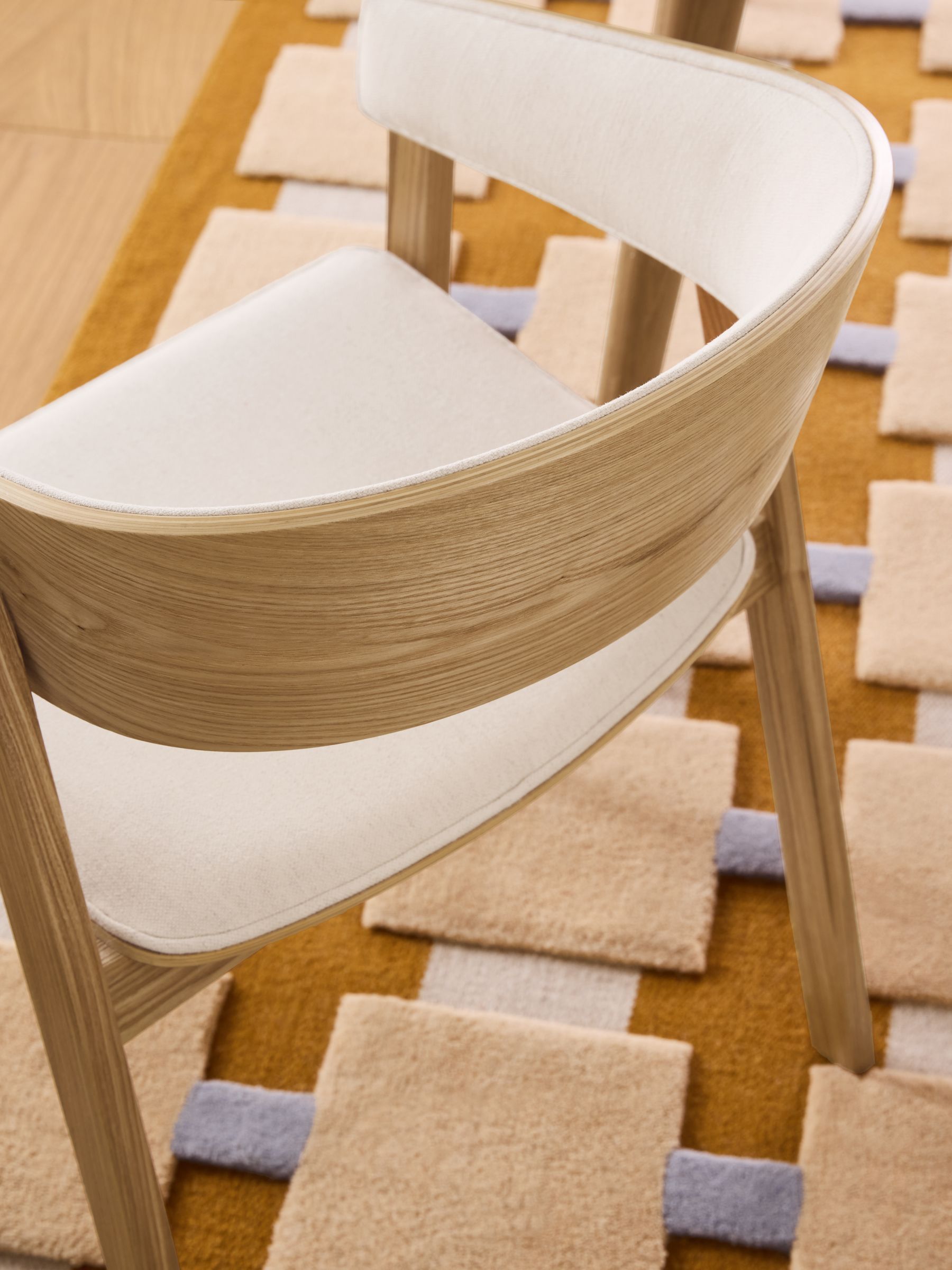 Set of 2 Aster Dining Chairs in Woven Slub Natural Stone - Image 3 of 5