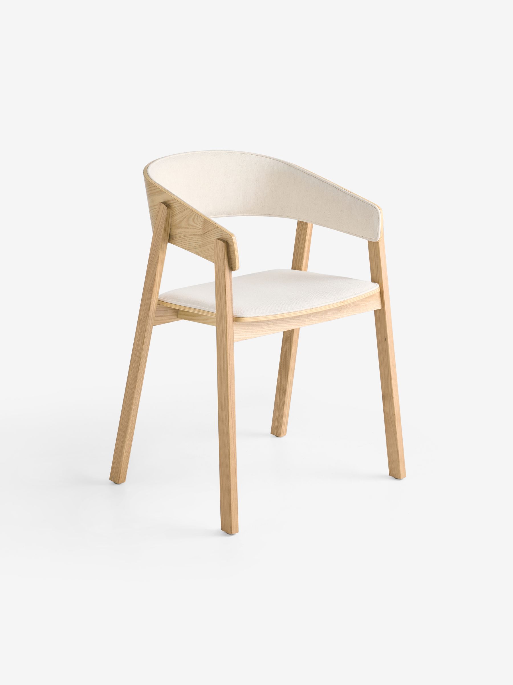 Set of 2 Aster Dining Chairs in Woven Slub Natural Stone - Image 4 of 5