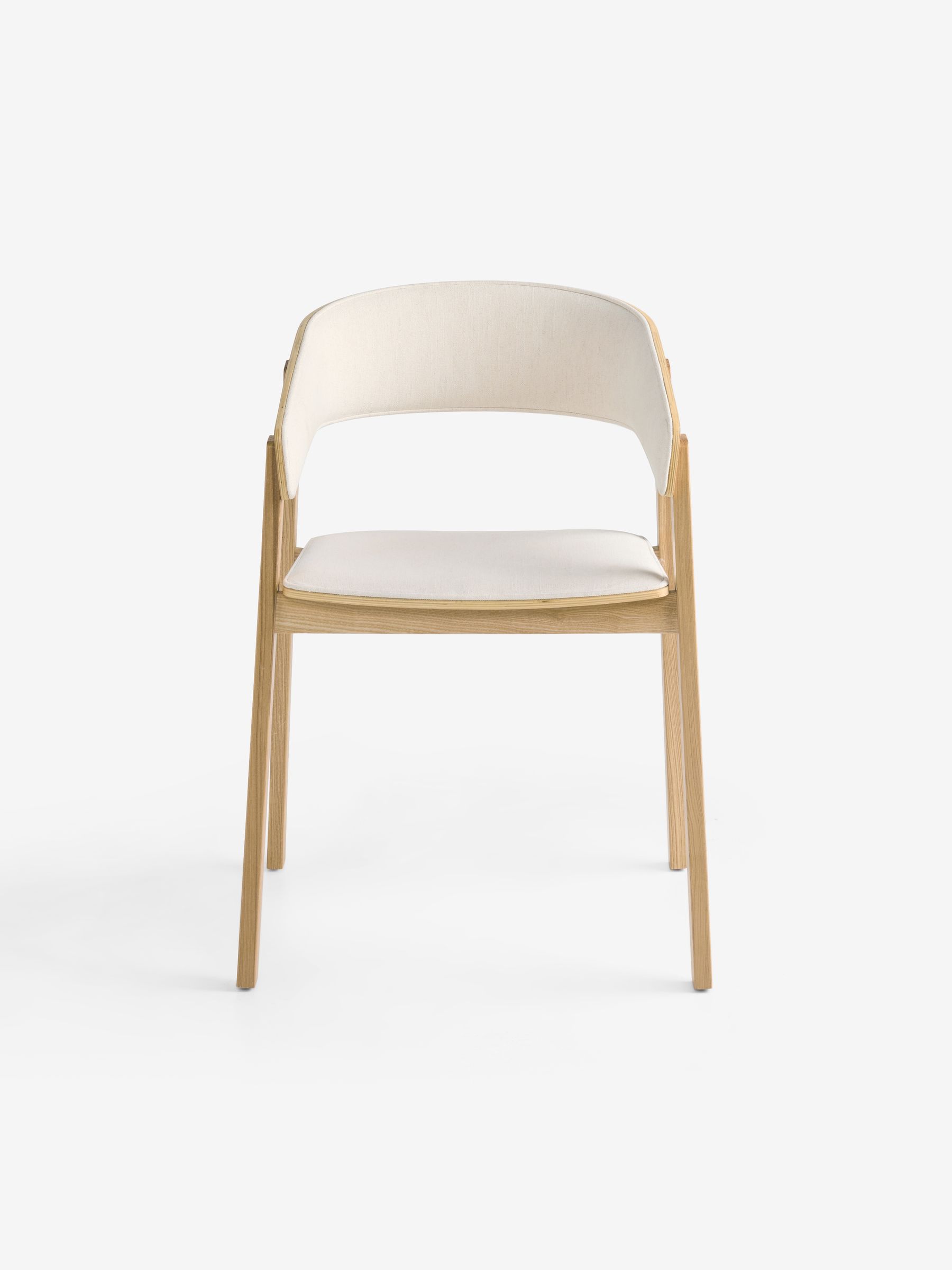 Set of 2 Aster Dining Chairs in Woven Slub Natural Stone - Image 5 of 5 Set of 2 Aster Dining Chairs in Woven Slub Natural Stone - Image 5 of 5