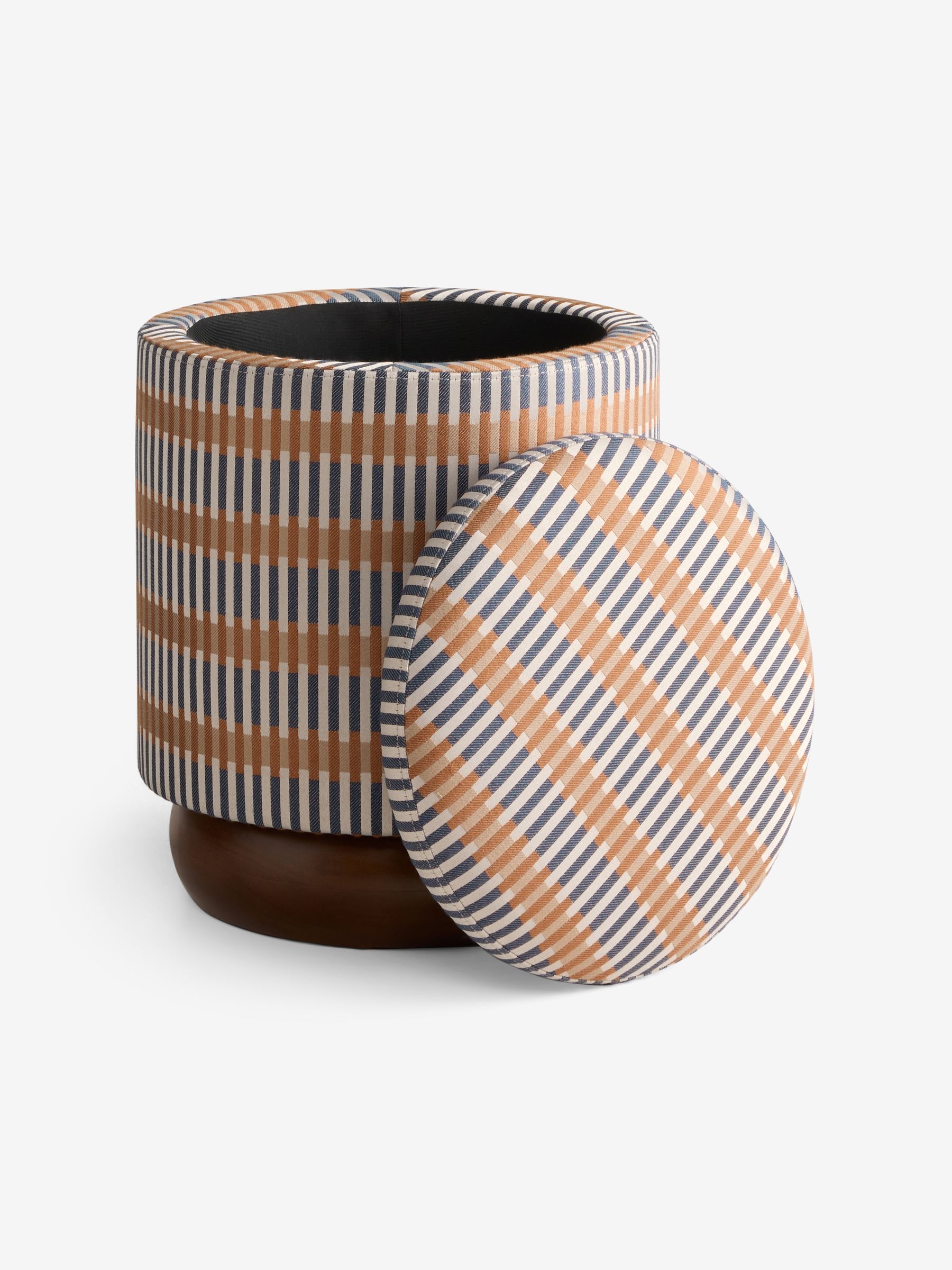 Inara Storage Stool in Blue Sirio - Image 6 of 7