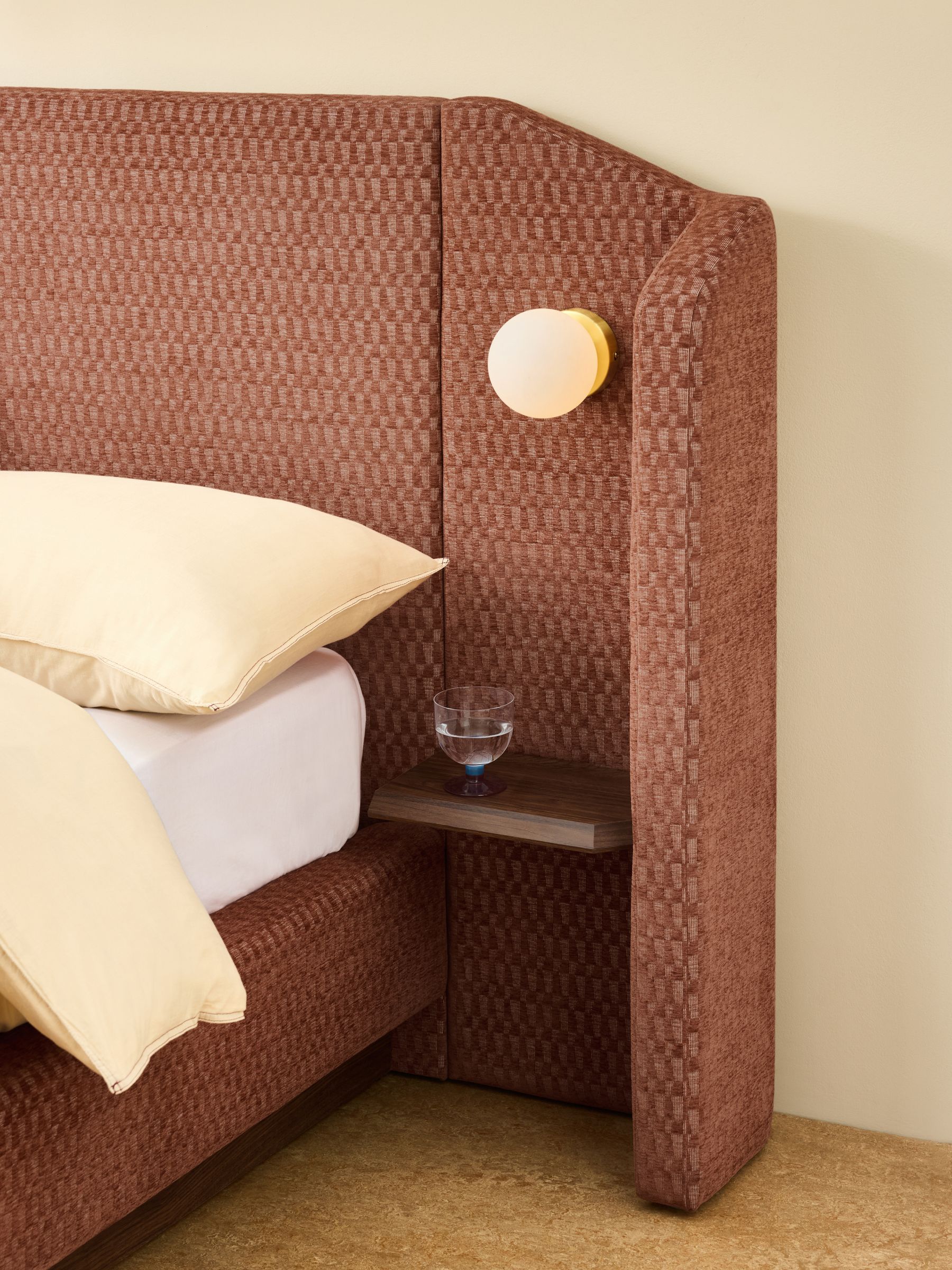 Blair Ottoman Storage King Size Hotel Bed in Lanzo Rust Orange - Image 2 of 6 Blair Ottoman Storage King Size Hotel Bed in Lanzo Rust Orange - Image 2 of 6