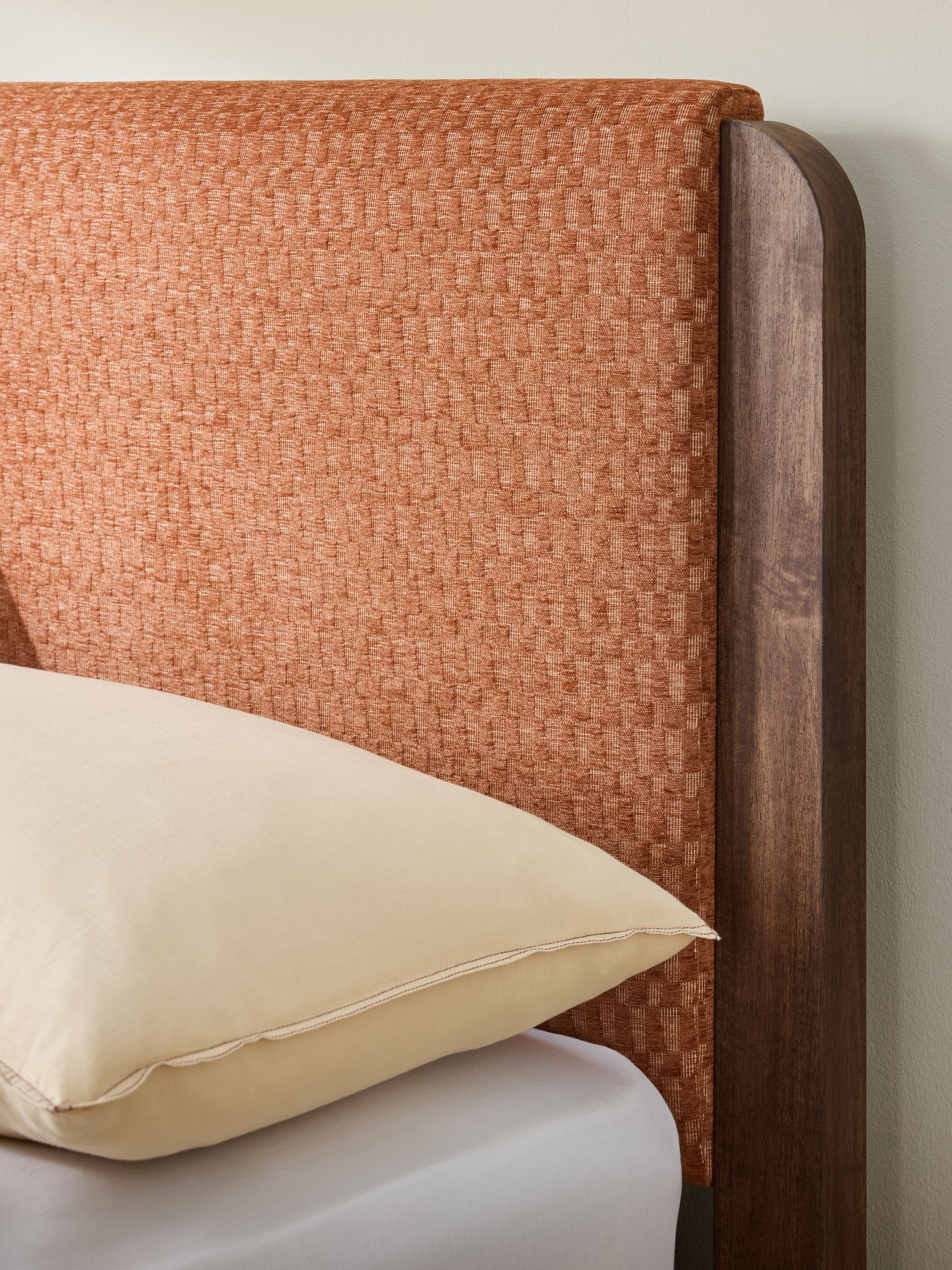 Evander Bed in Lanzo Rust Orange - Image 2 of 4