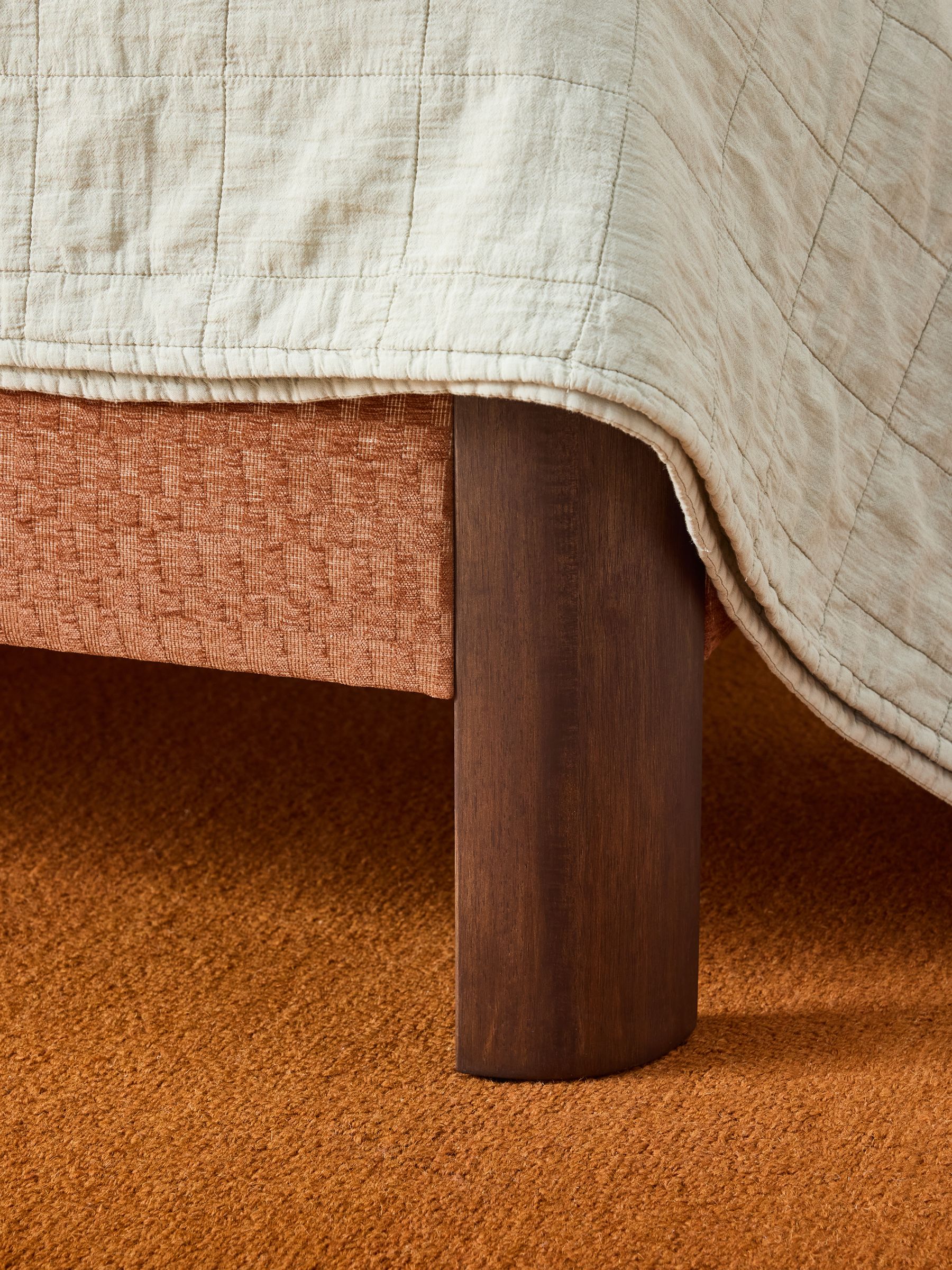 Evander Bed in Lanzo Rust Orange - Image 3 of 4