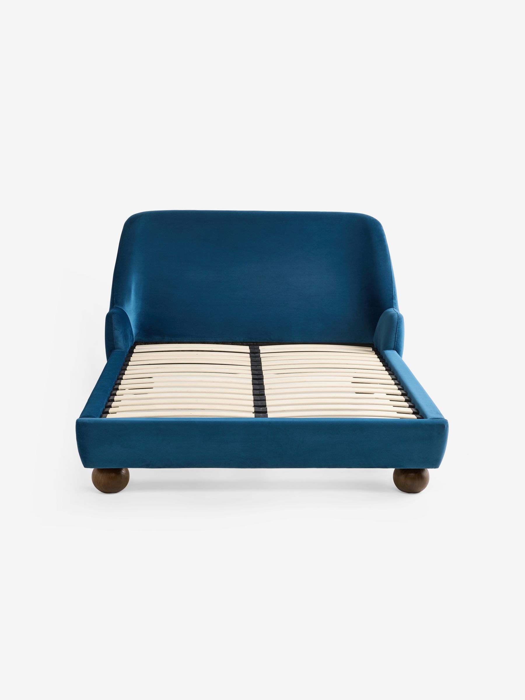Ellio Bed in Petrol Blue Velvet - Image 3 of 5