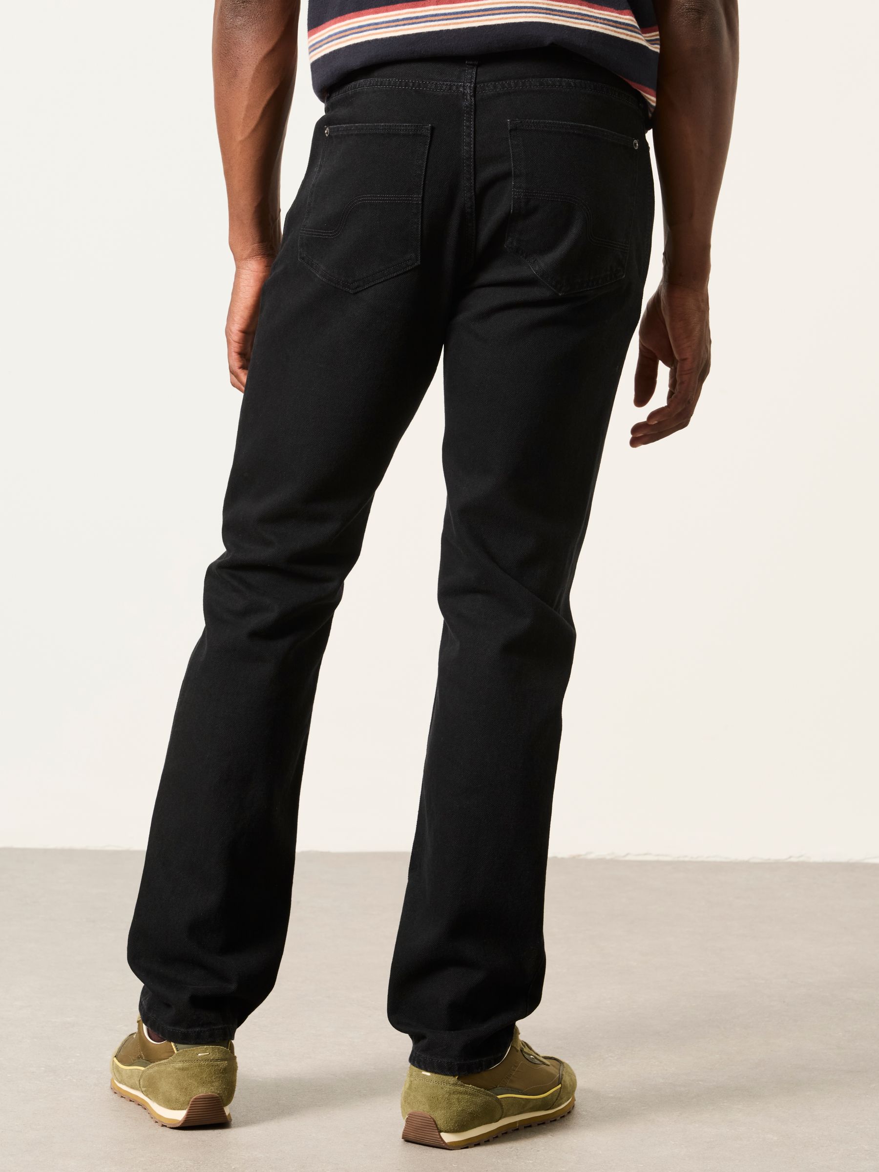 Black Straight Fit Jeans - Image 2 of 6 Black Straight Fit Jeans - Image 2 of 6