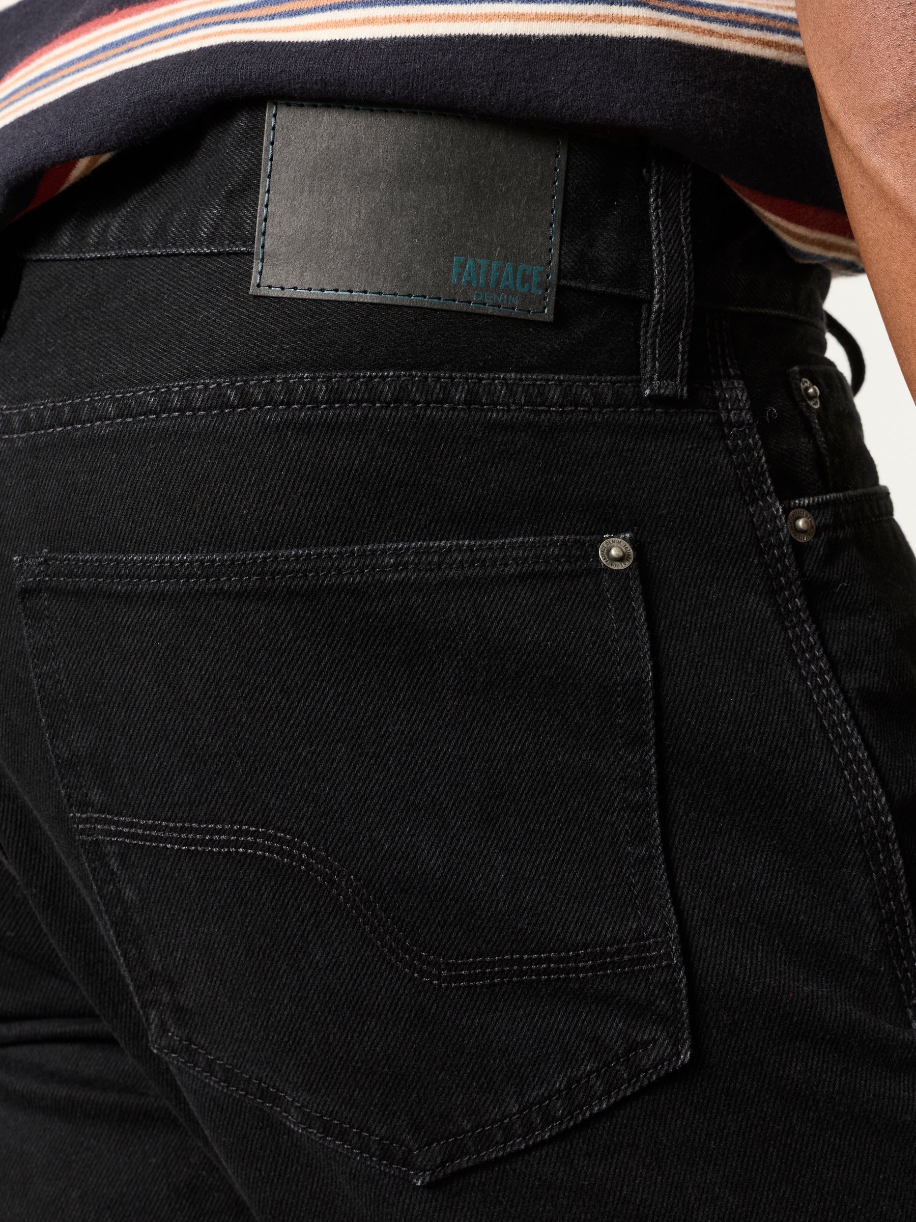 Black Straight Fit Jeans - Image 4 of 6