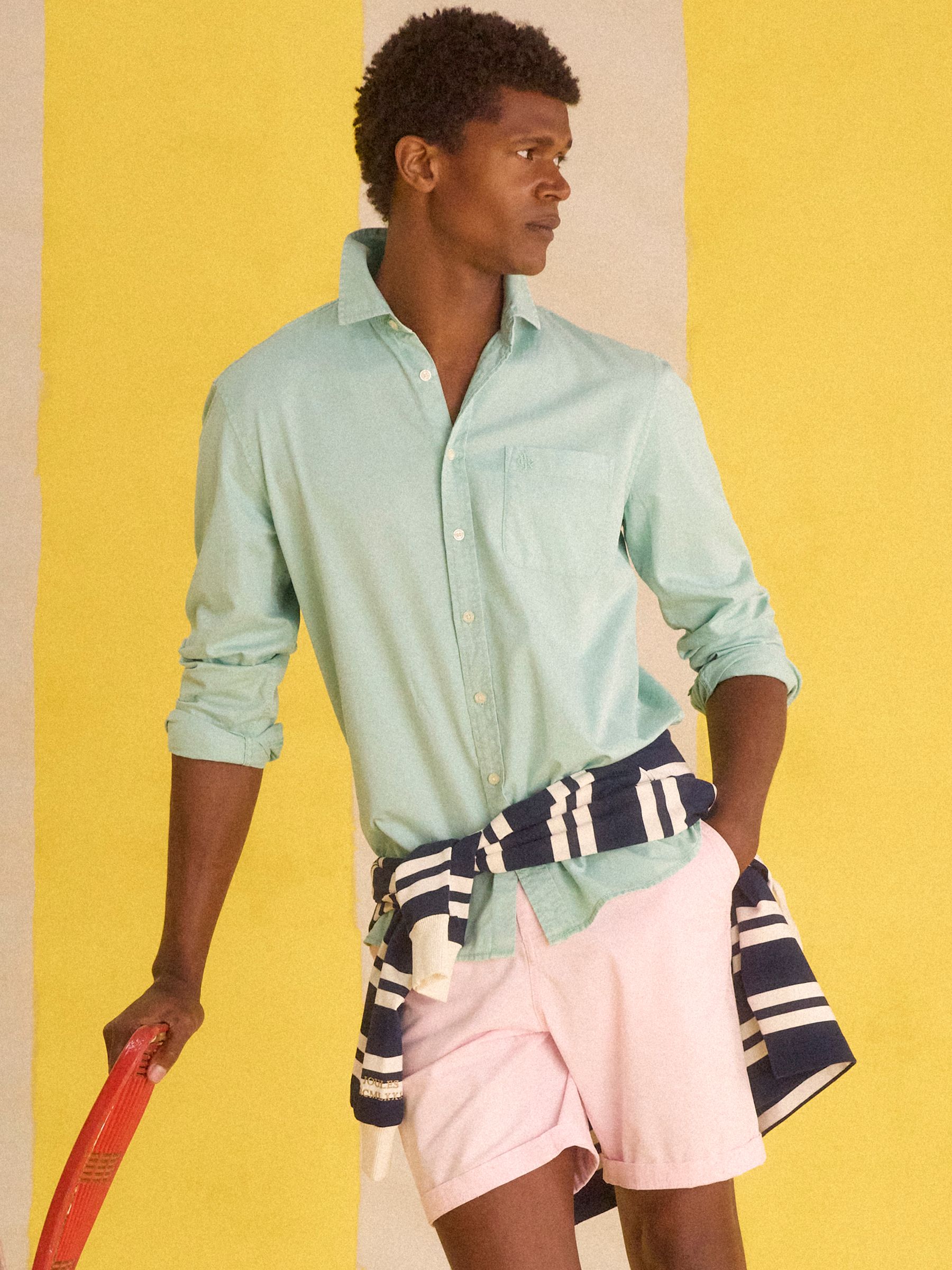 Mint Green Garment Dyed Cotton Twill Long Sleeve Shirt - Image 2 of 12