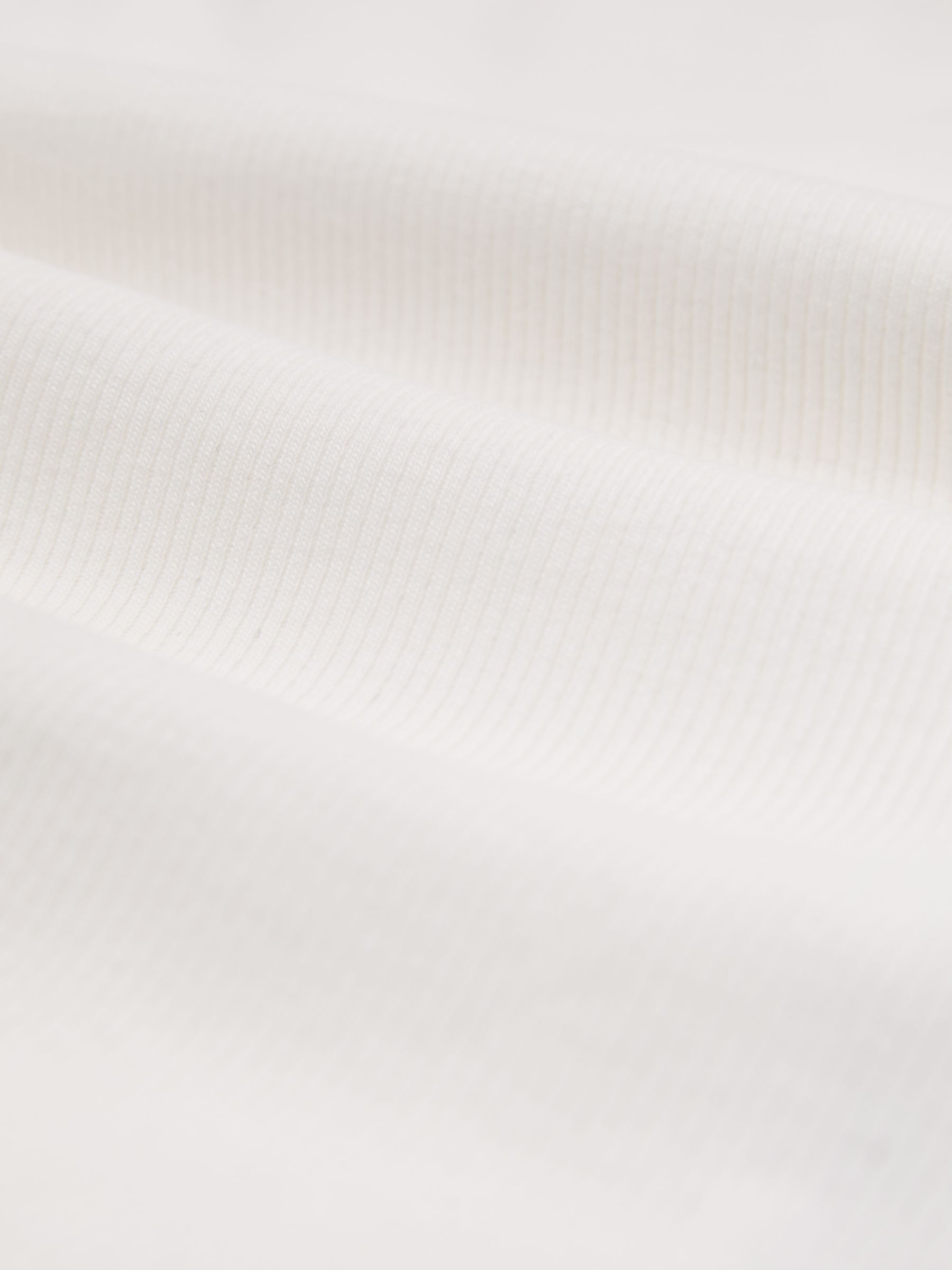 Stretch-Cotton Ribbed Square-Neck Vest in White - image 3
