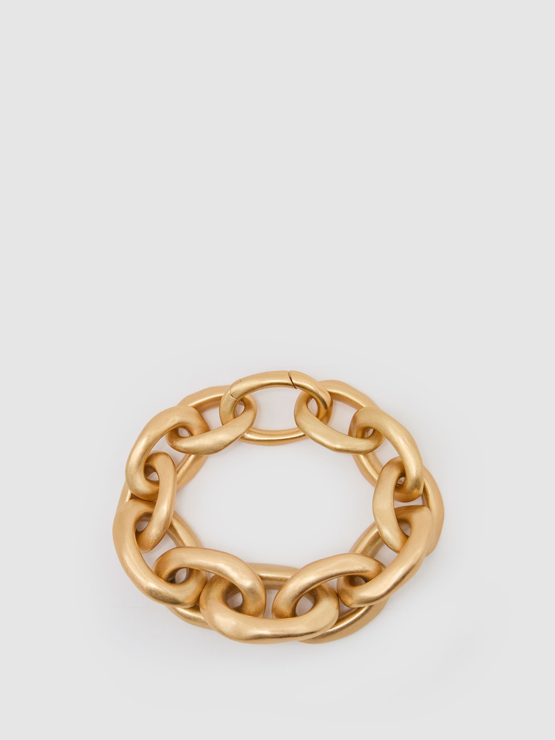 Chunky Chain-Link Bracelet in Gold Tone - image 4