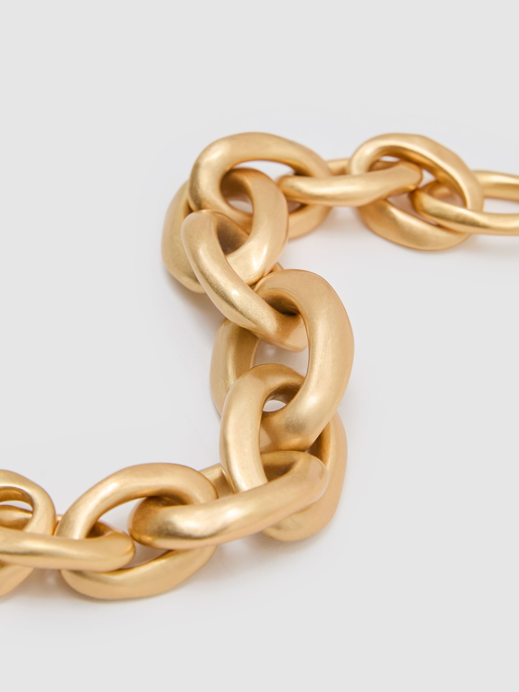 Chunky Chain-Link Bracelet in Gold Tone - image 3