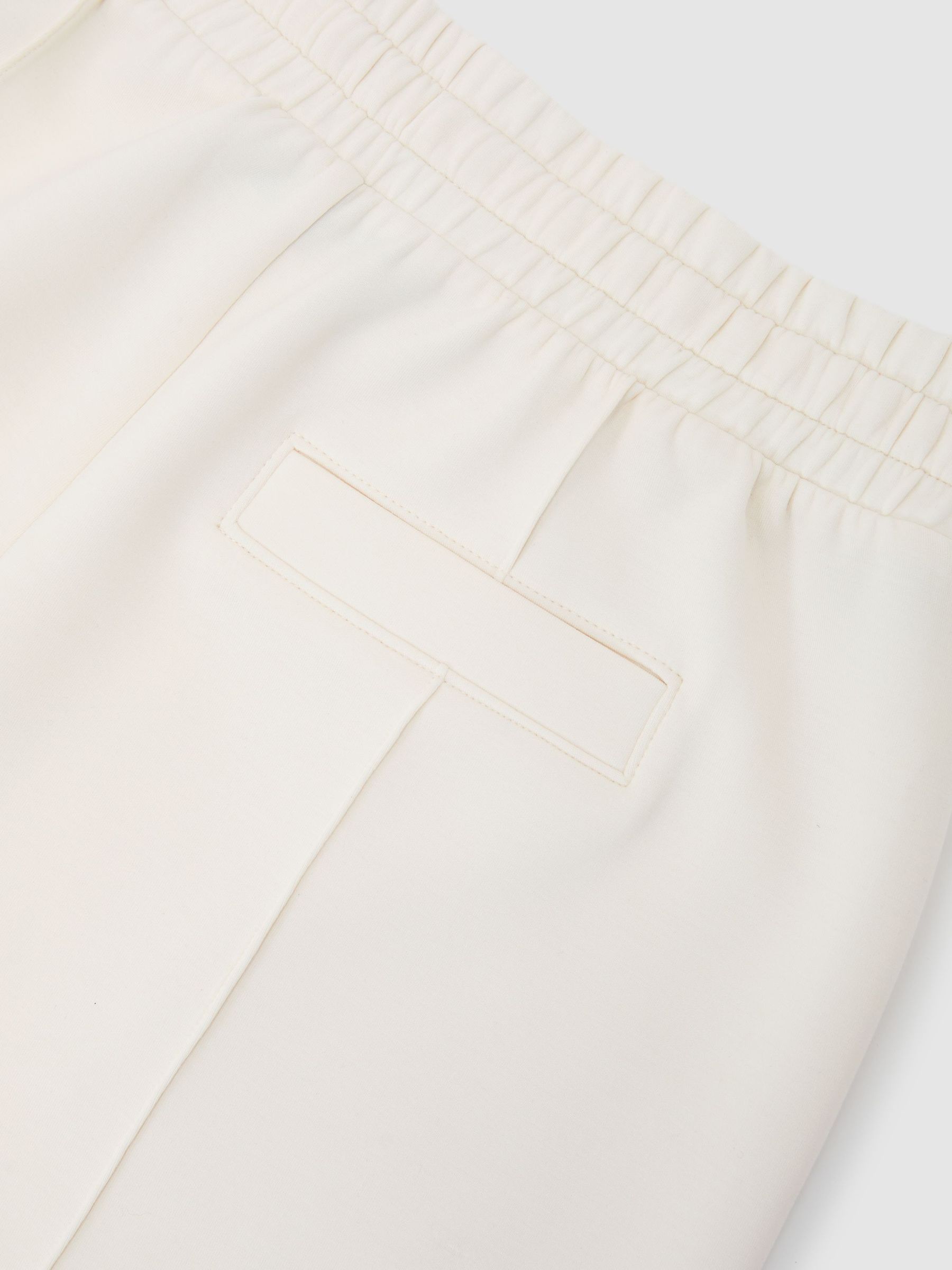Premium Interlock Drawstring Shorts in Ivory - image 3