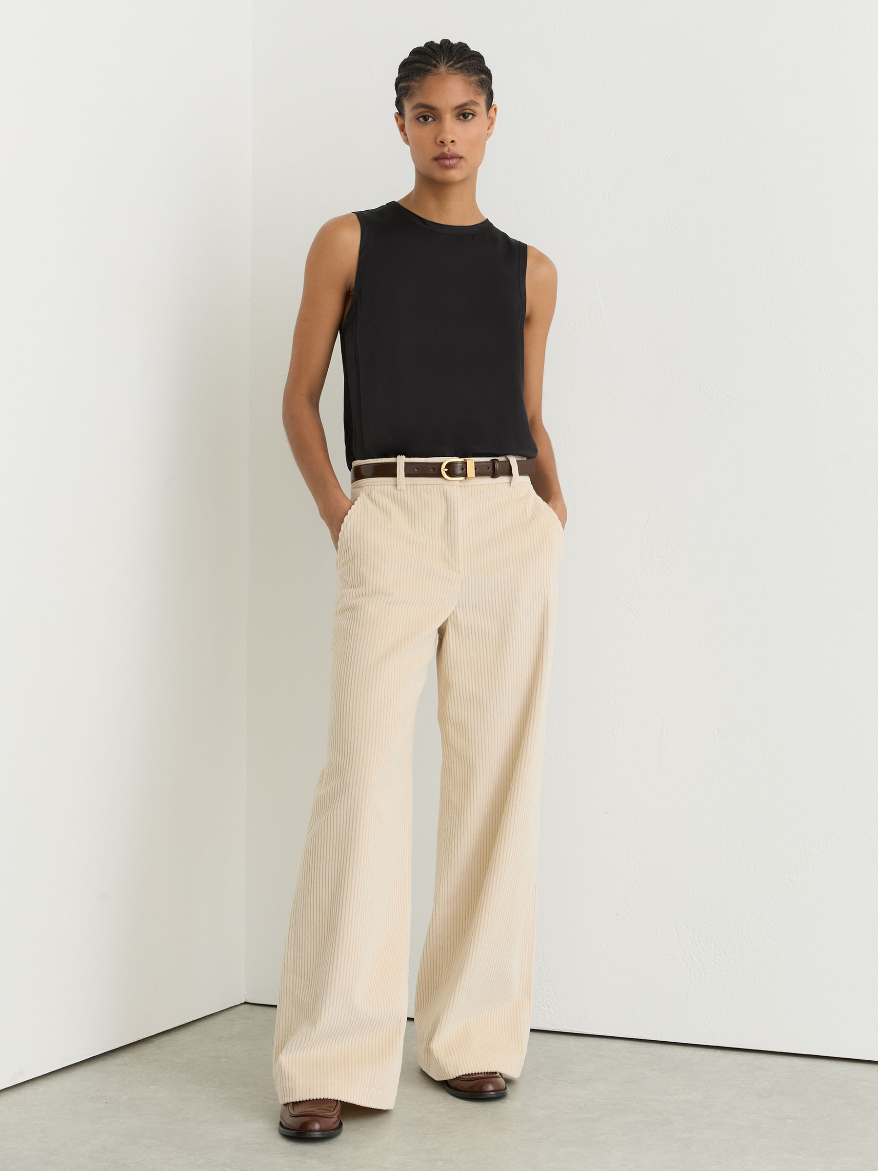 Silk-Front Jersey Vest in Black - Image 6 of 7