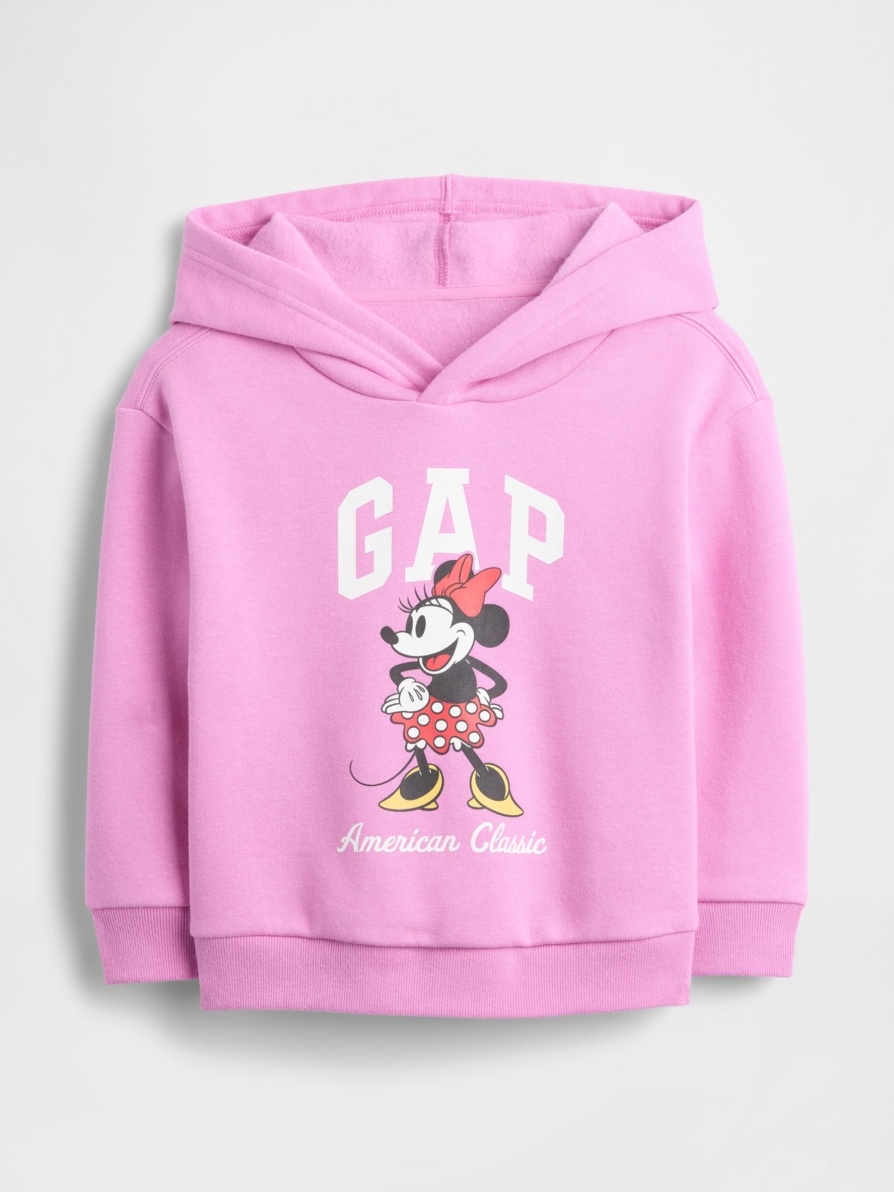 Pink Minnie Mouse Disney Relaxed Logo Hoodie - Image 1 of 3