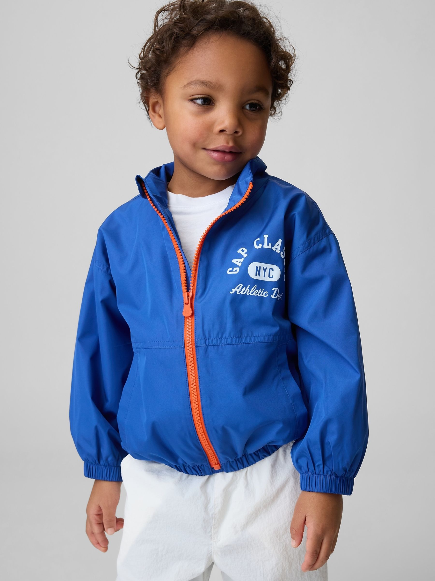 Blue Logo Windbreaker Jacket - Image 1 of 4