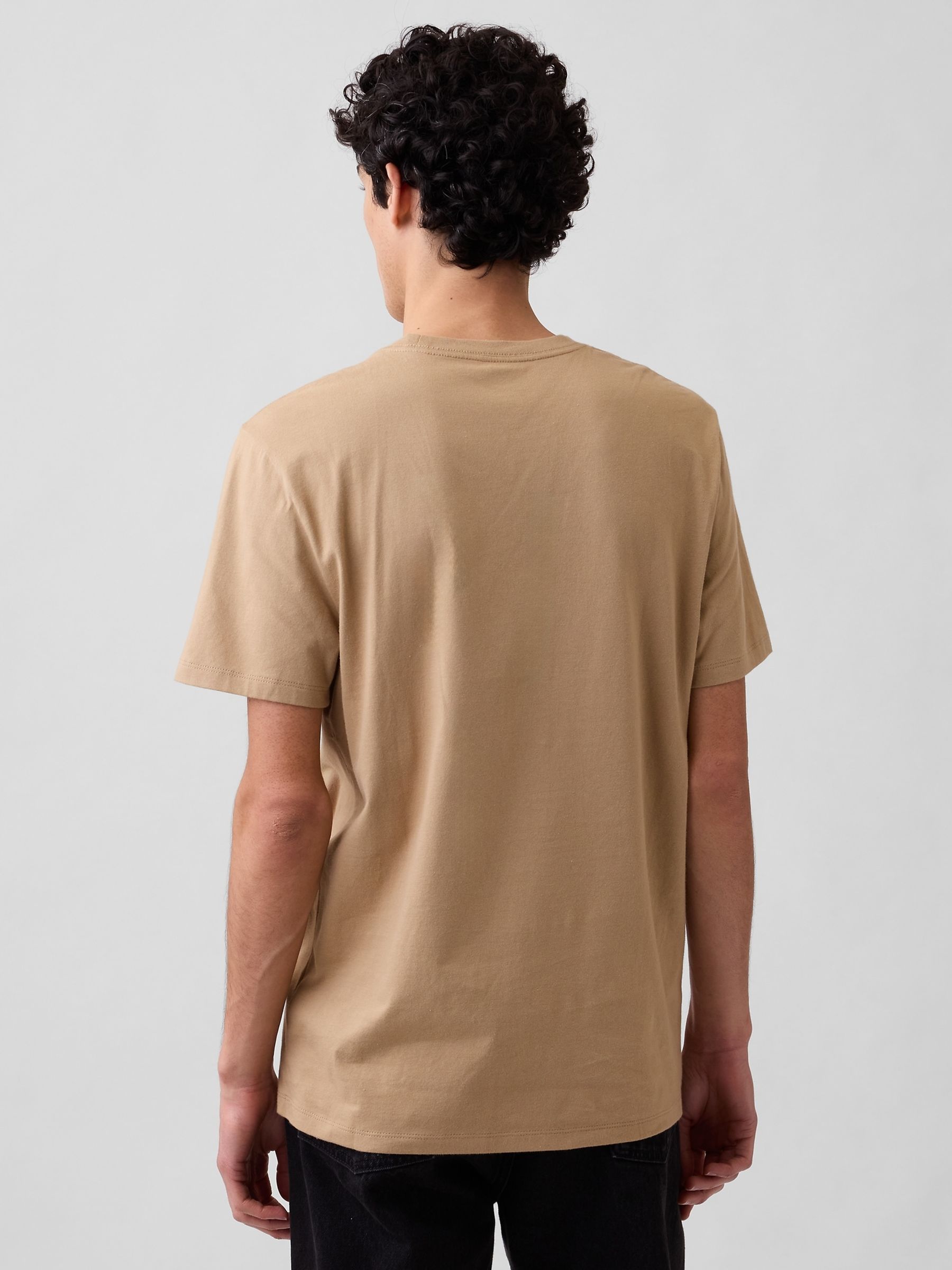 Beige Everyday Soft Pocke T-shirt - Image 2 of 5