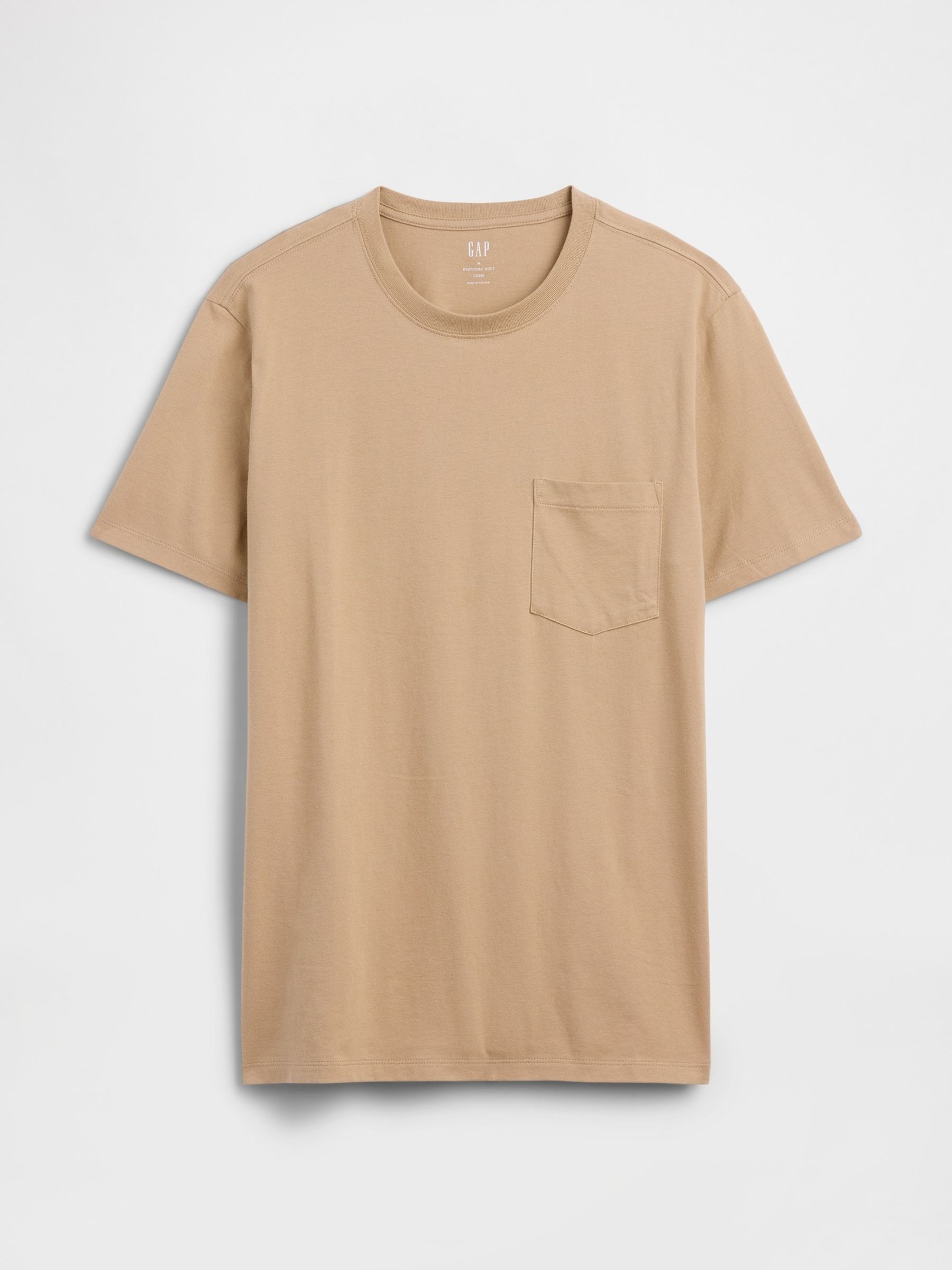 Beige Everyday Soft Pocke T-shirt - Image 4 of 5