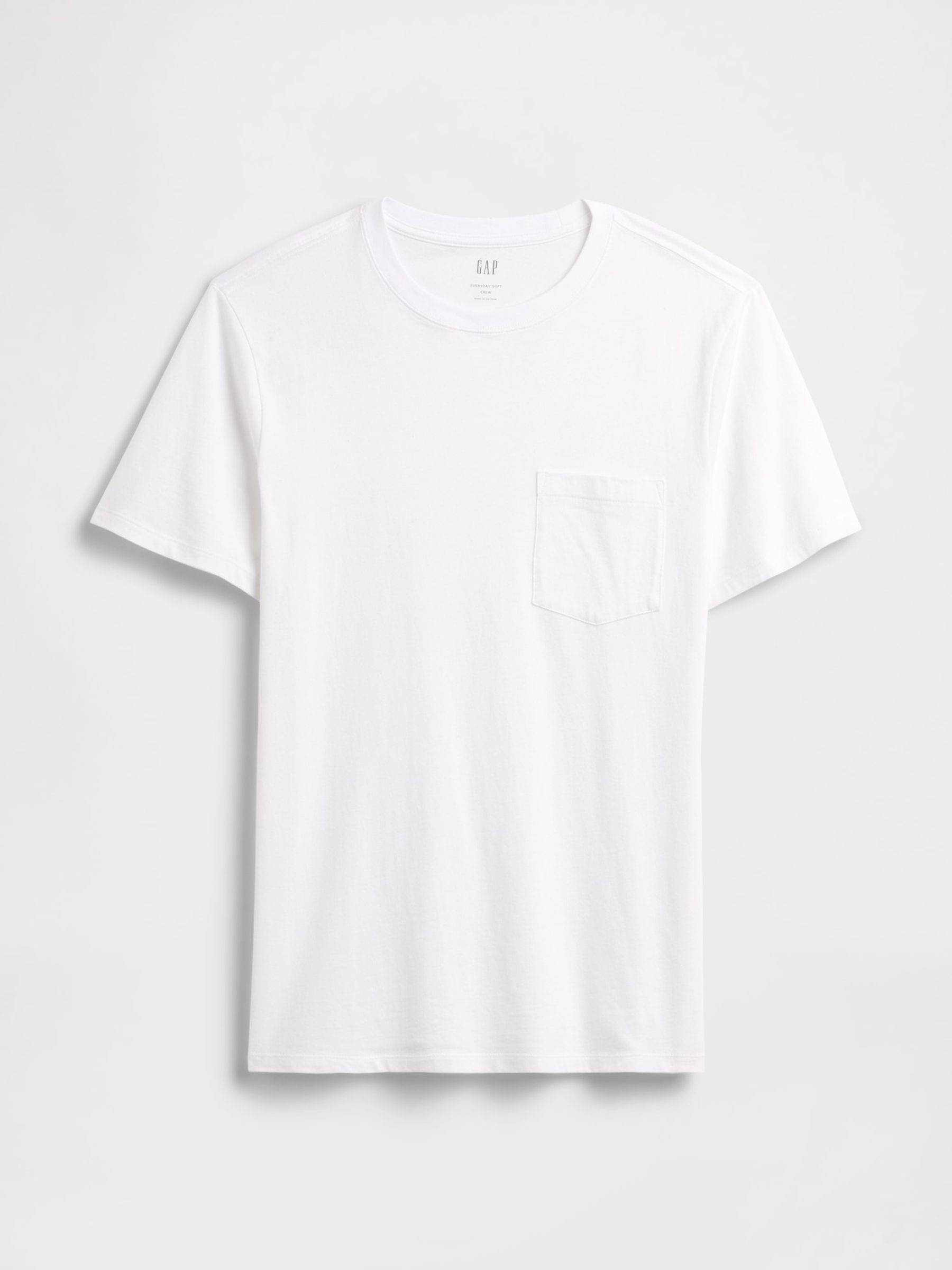 White Everyday Soft Pocket T-Shirt - Image 4 of 5