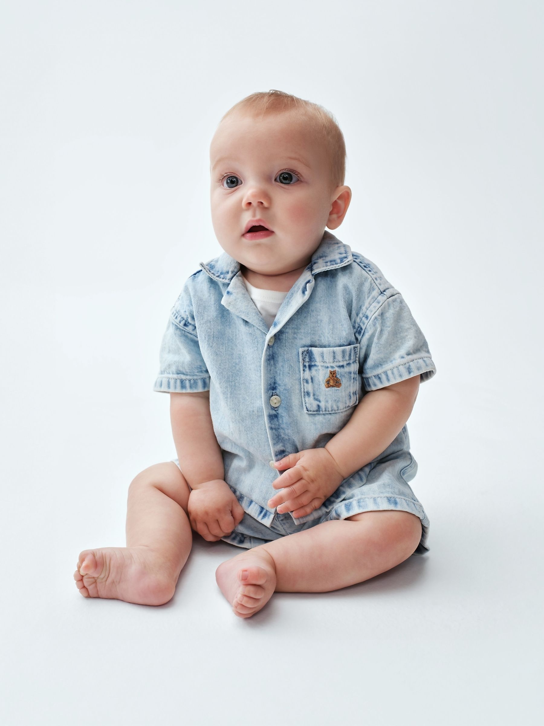 Light Wash Denim Outfit Set - Image 1 of 3