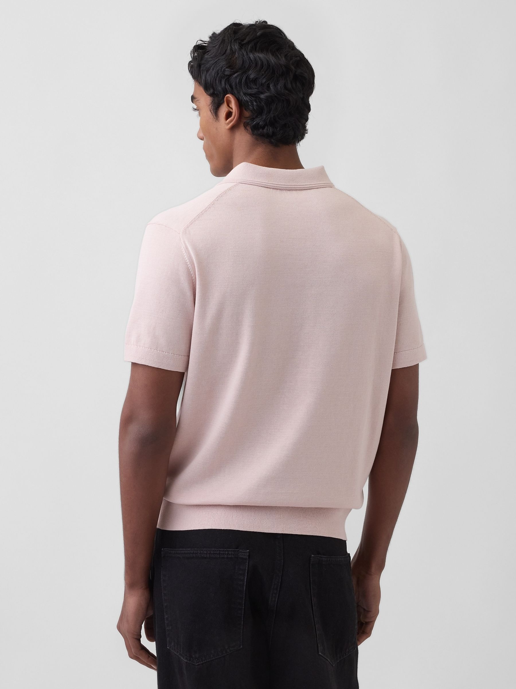Pink Classic Polo Jumper - Image 2 of 4