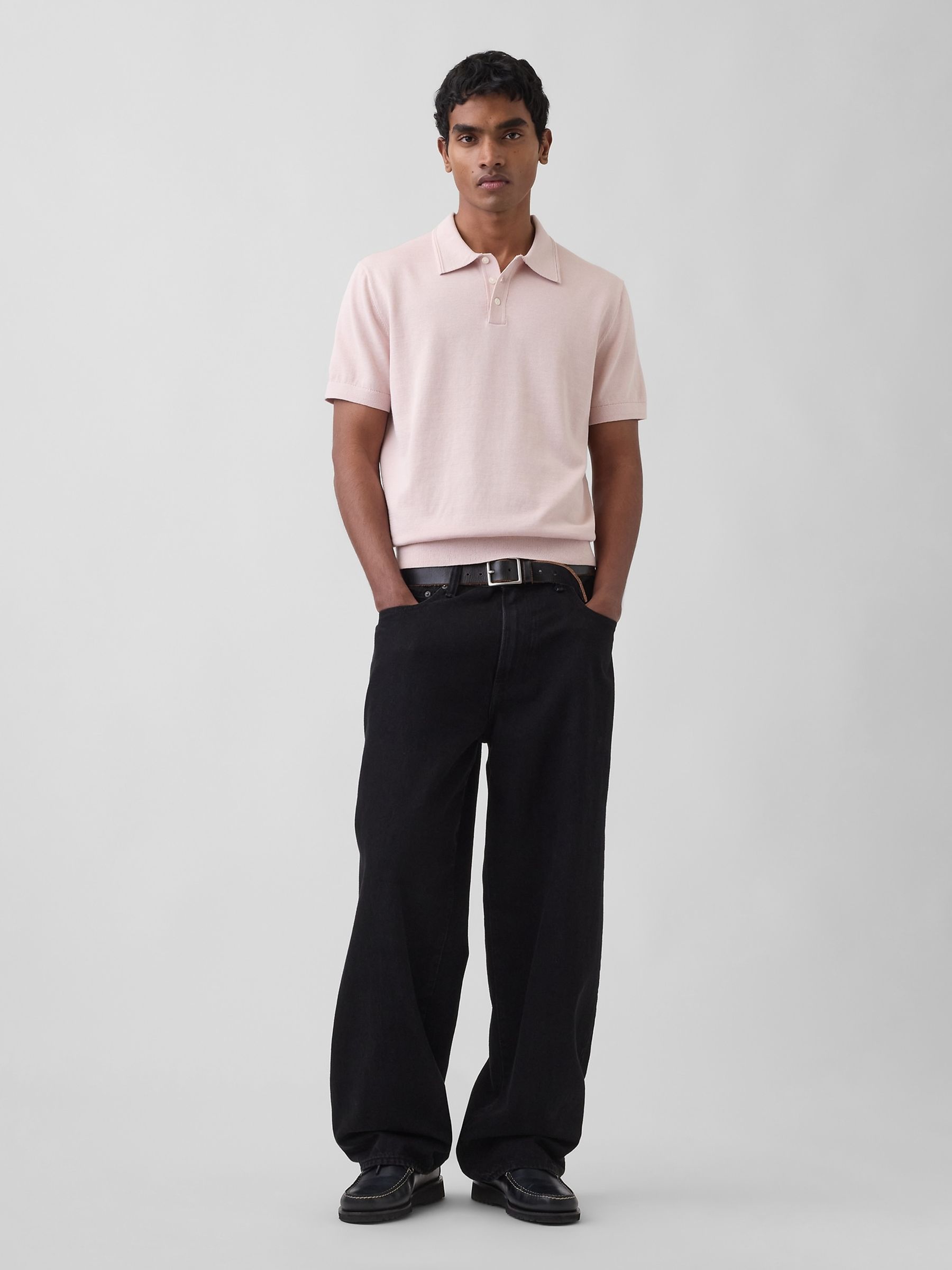 Pink Classic Polo Jumper - Image 3 of 4