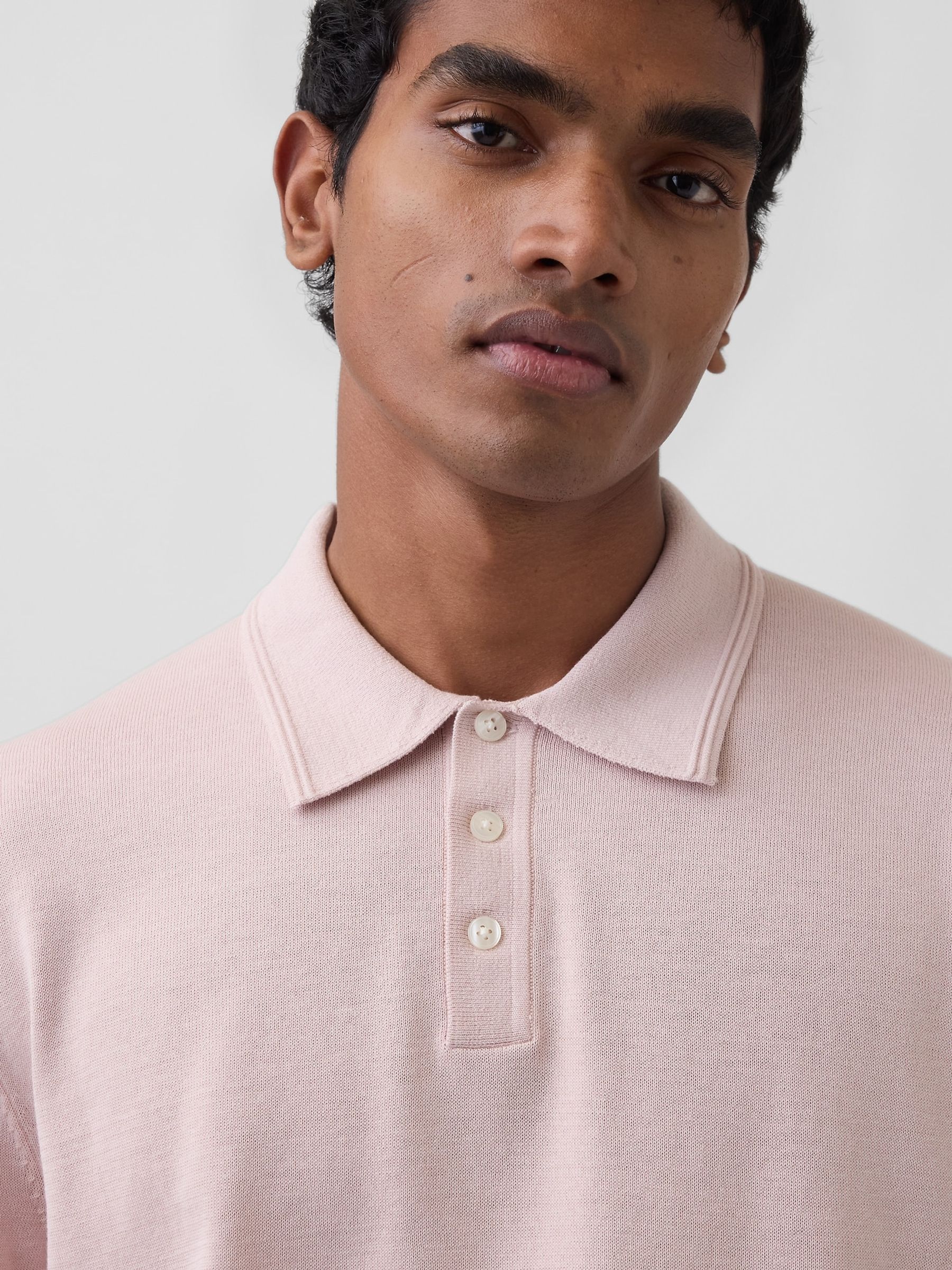 Pink Classic Polo Jumper - Image 4 of 4