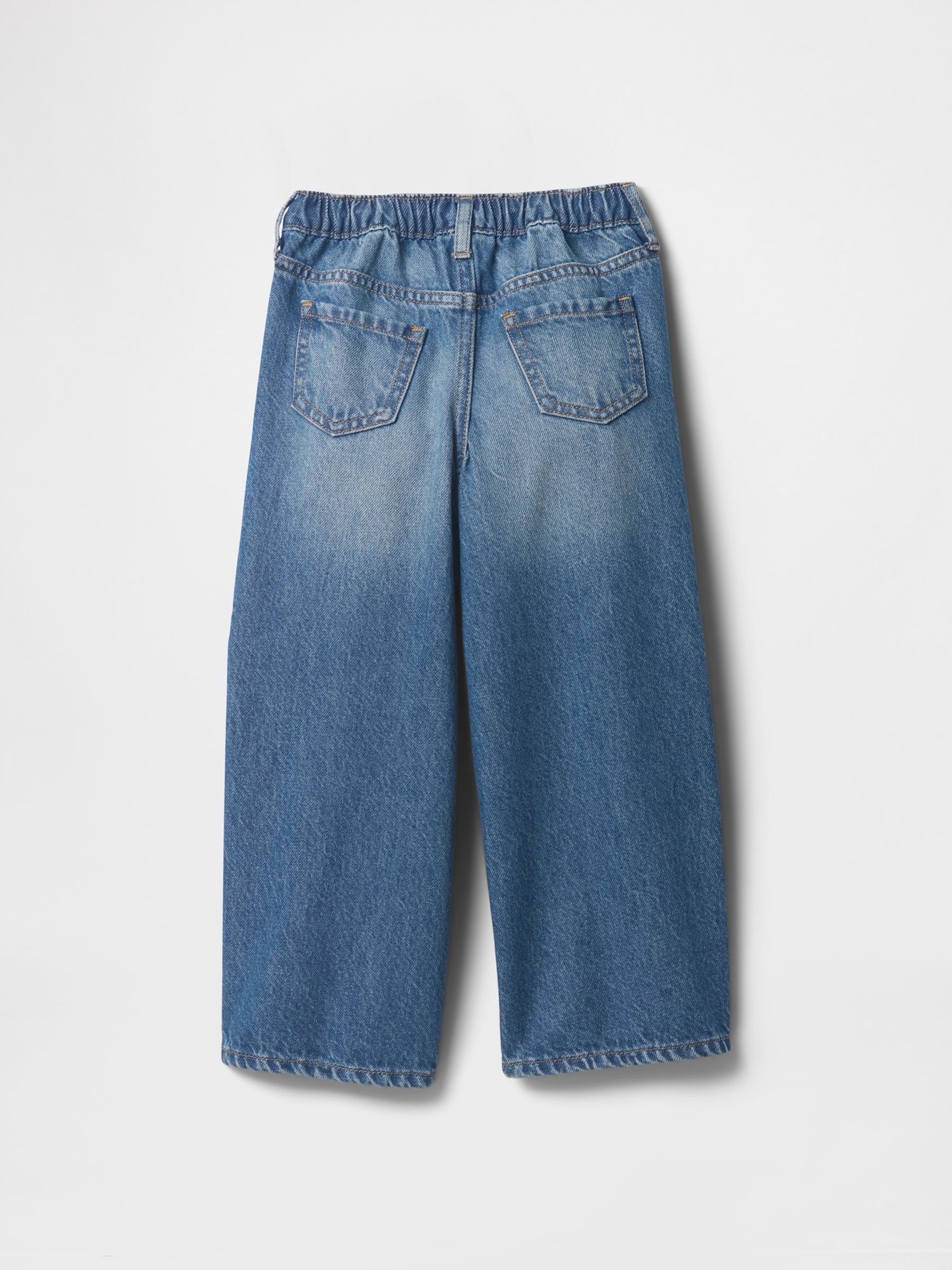 Medium Wash Wide-Leg Heart Jeans - Image 2 of 3