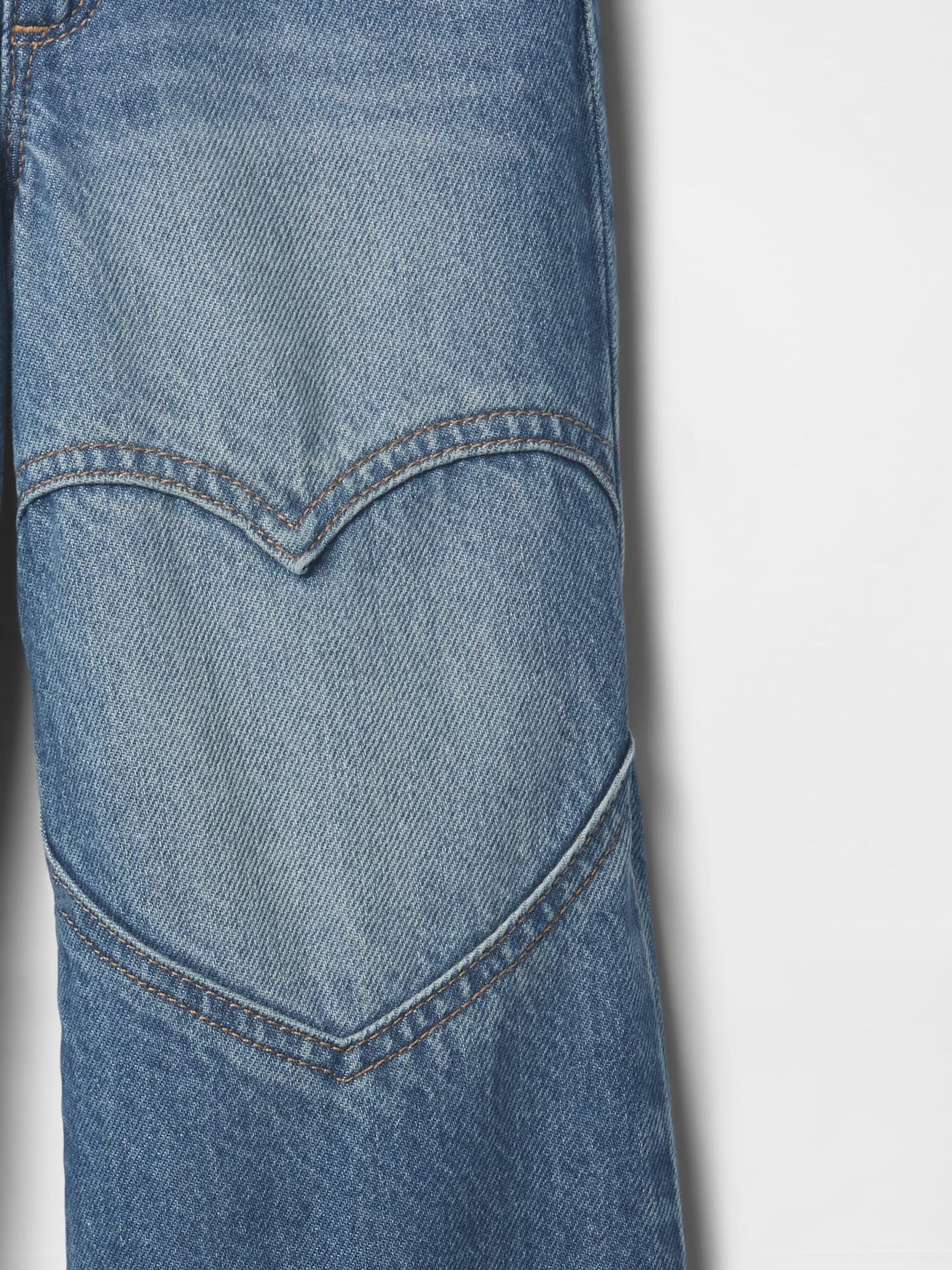 Medium Wash Wide-Leg Heart Jeans - Image 3 of 3
