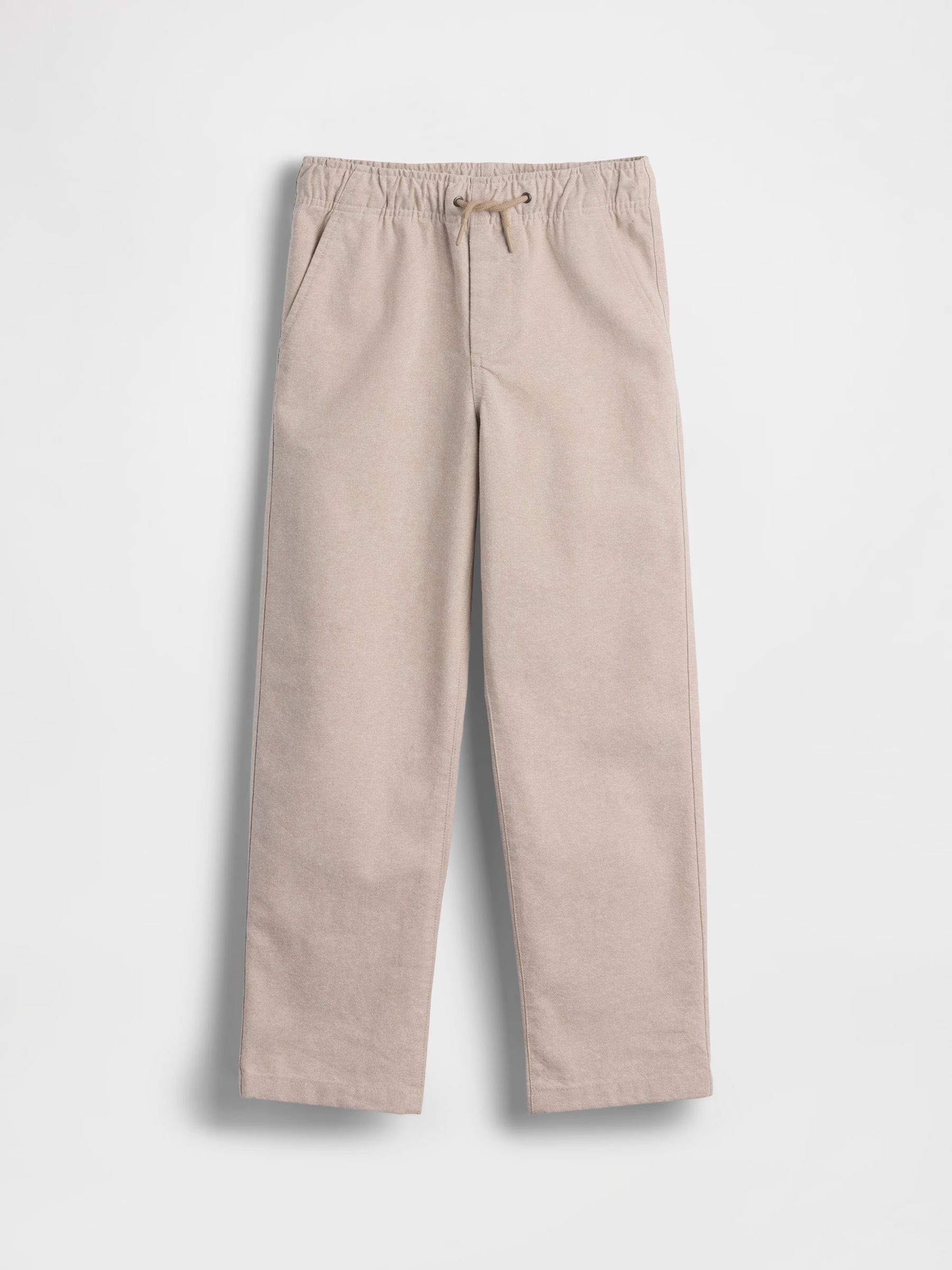 Cream Linen-Cotton Relaxed Easy Trousers - Image 3 of 4