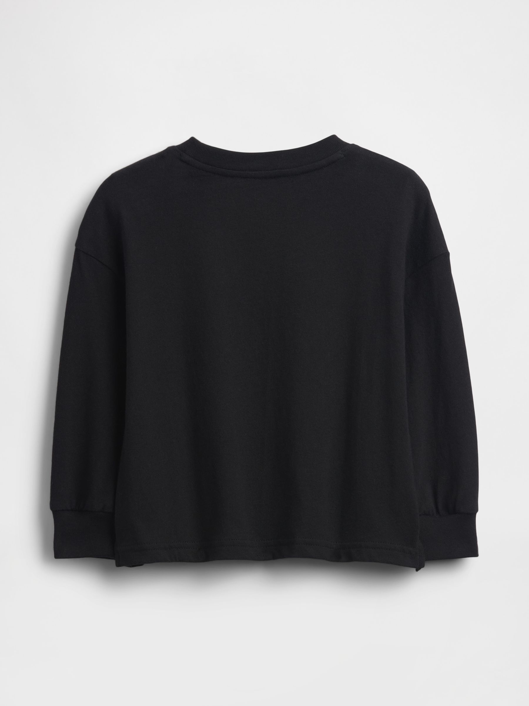 Black Logo Long Sleeve T-Shirt - Image 2 of 3