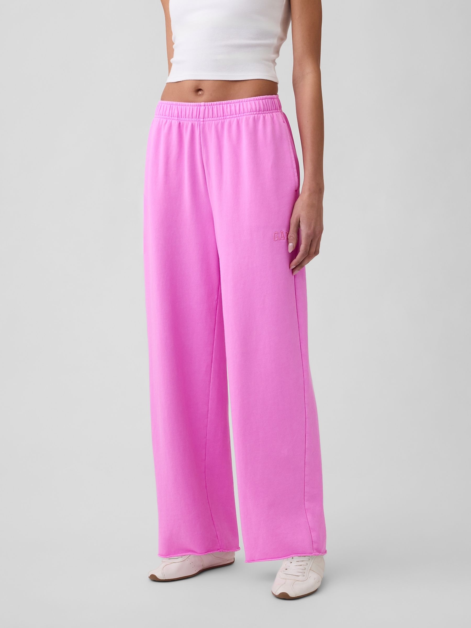 Pink VintageSoft Terry Logo Joggers - Image 1 of 5