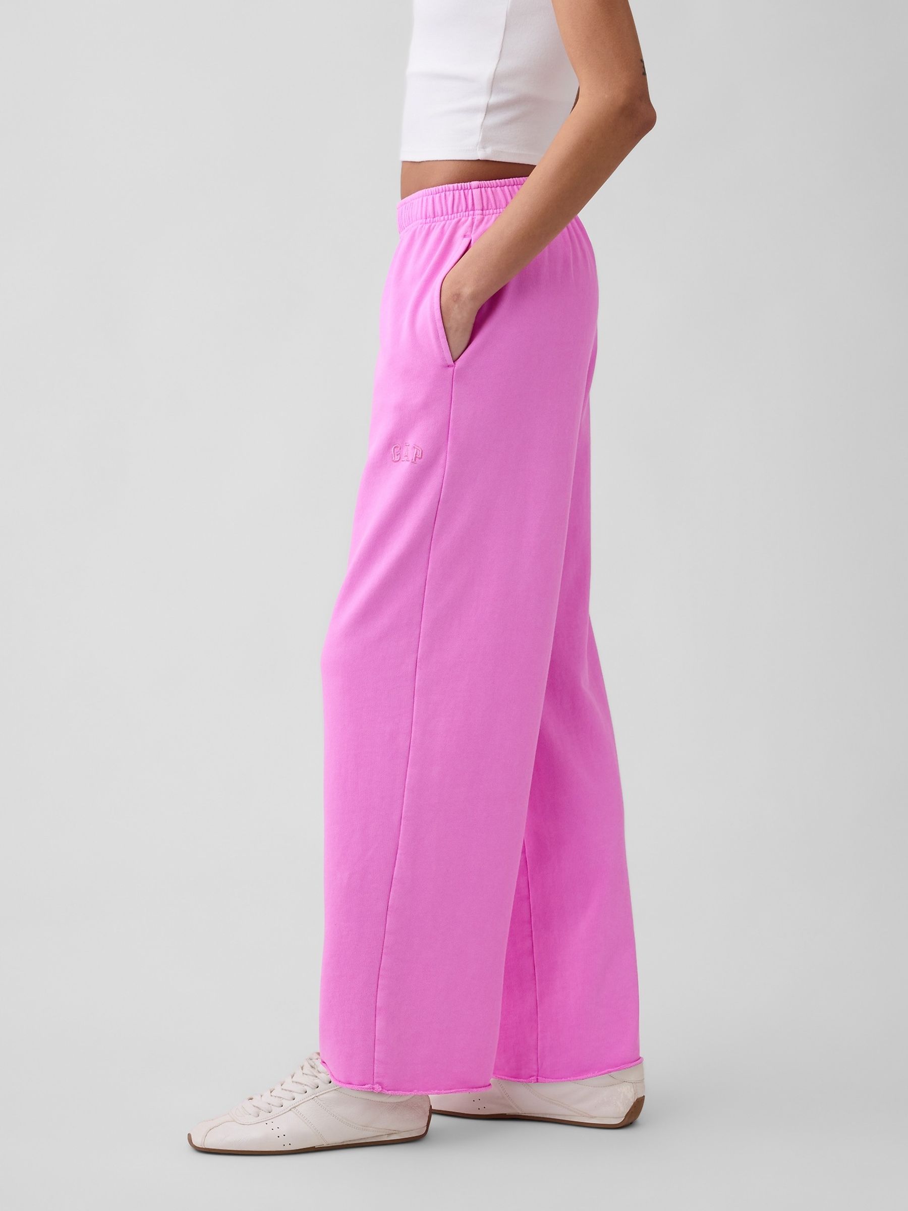 Pink VintageSoft Terry Logo Joggers - Image 3 of 5