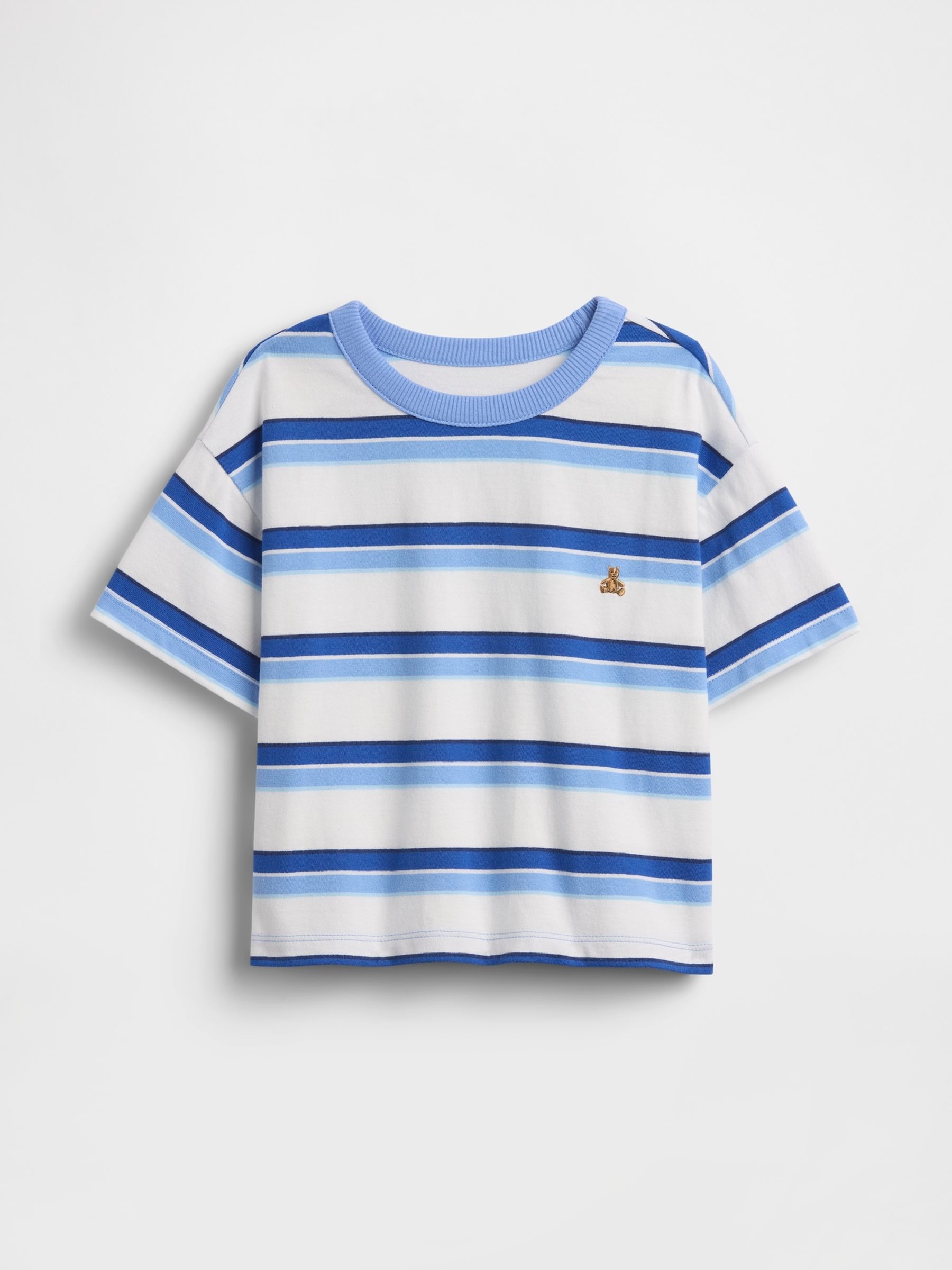 Blue Stripe Boxy T-Shirt - Image 1 of 2