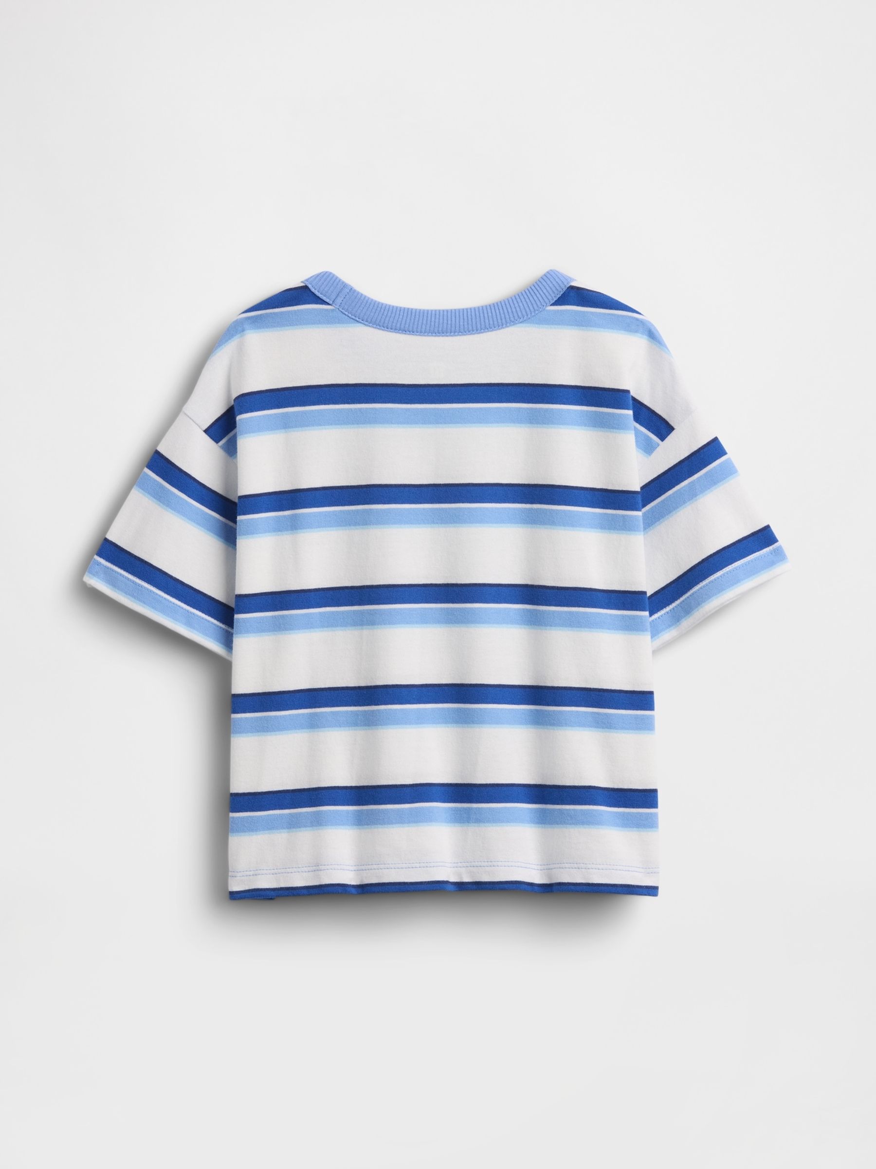 Blue Stripe Boxy T-Shirt - Image 2 of 2