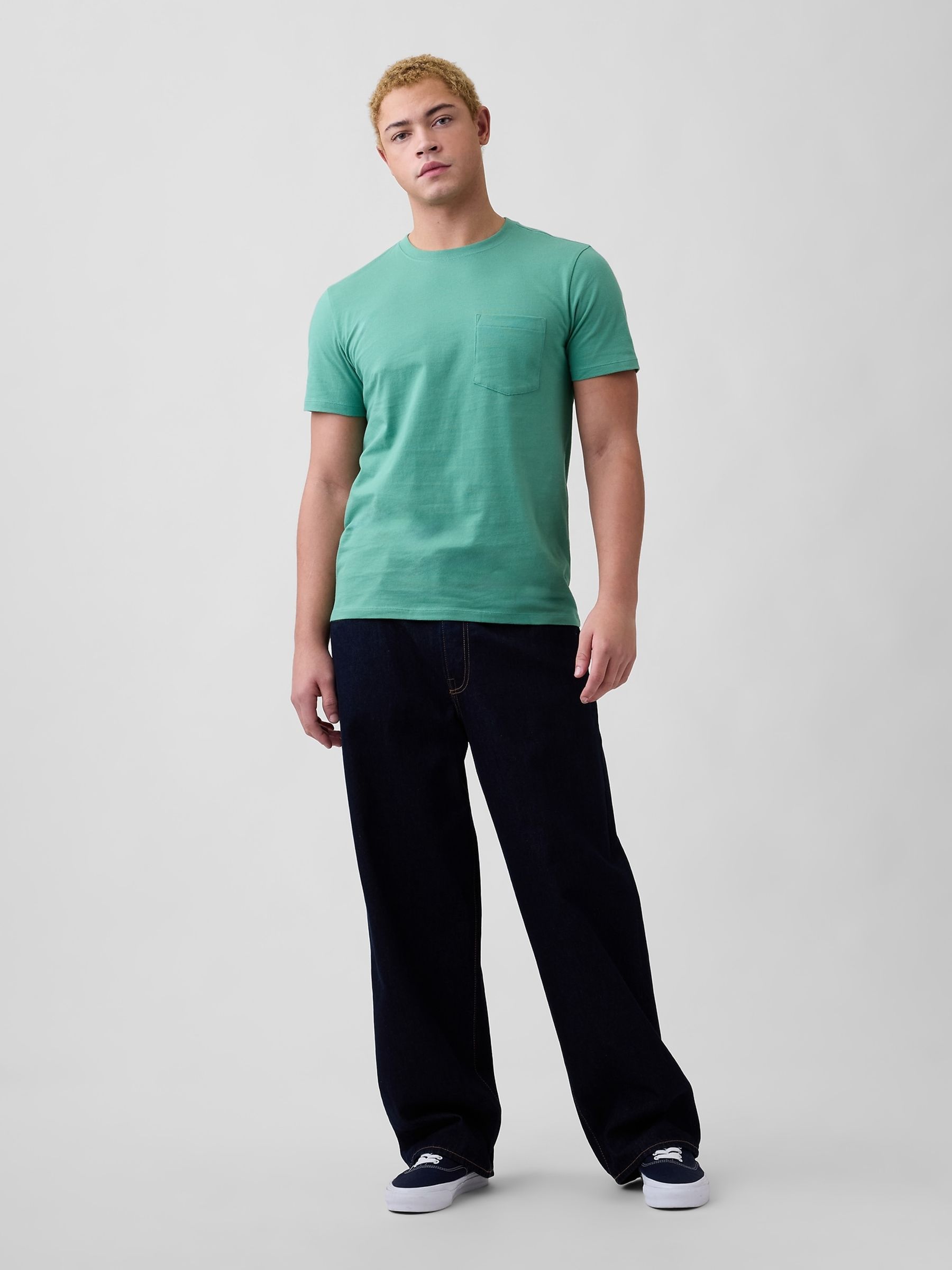 Green Everyday Soft Pocke T-shirt - Image 3 of 5