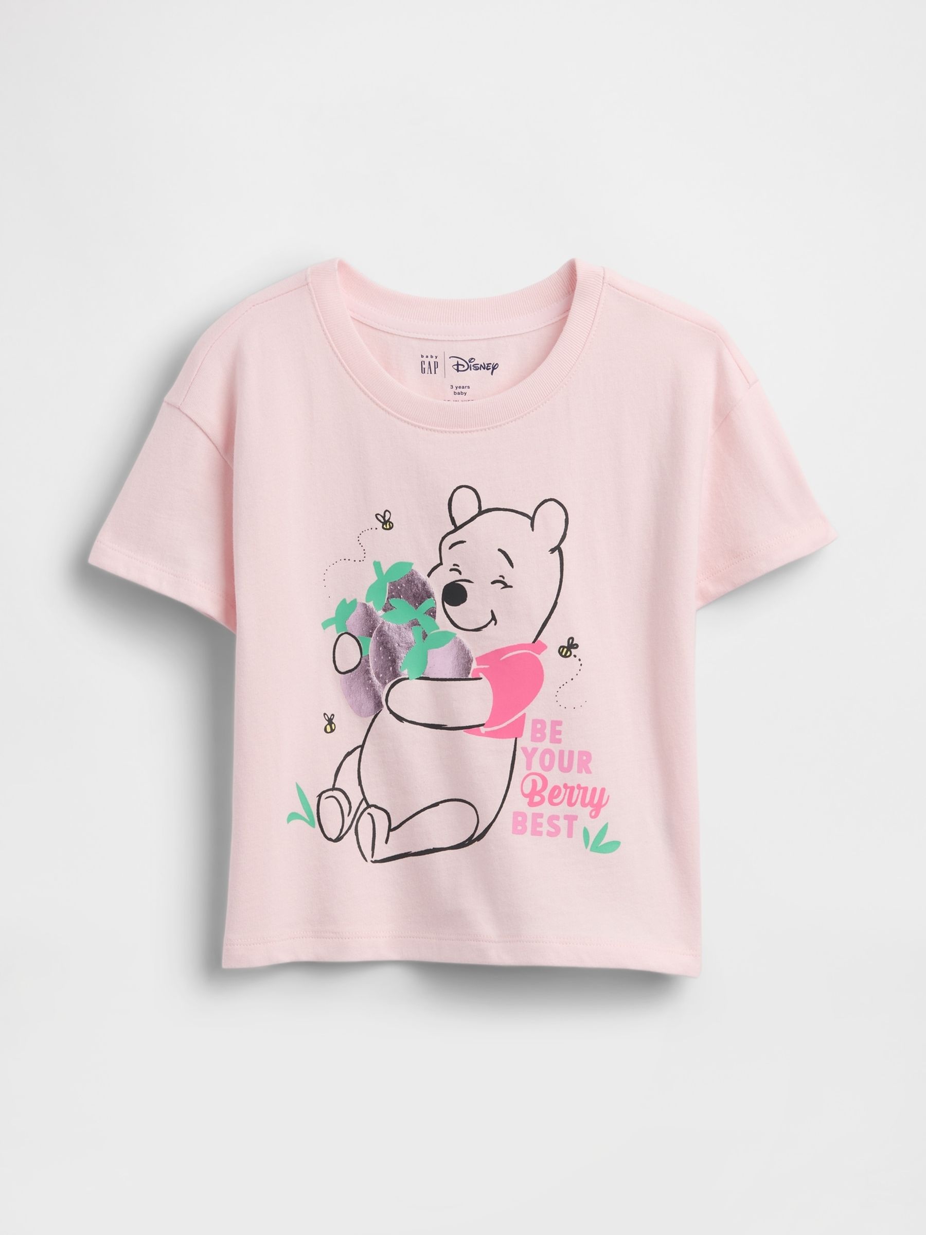 Pink Winnie the Pooh Disney Graphic T-Shirt - Image 1 of 2 Pink Winnie the Pooh Disney Graphic T-Shirt - Image 1 of 2