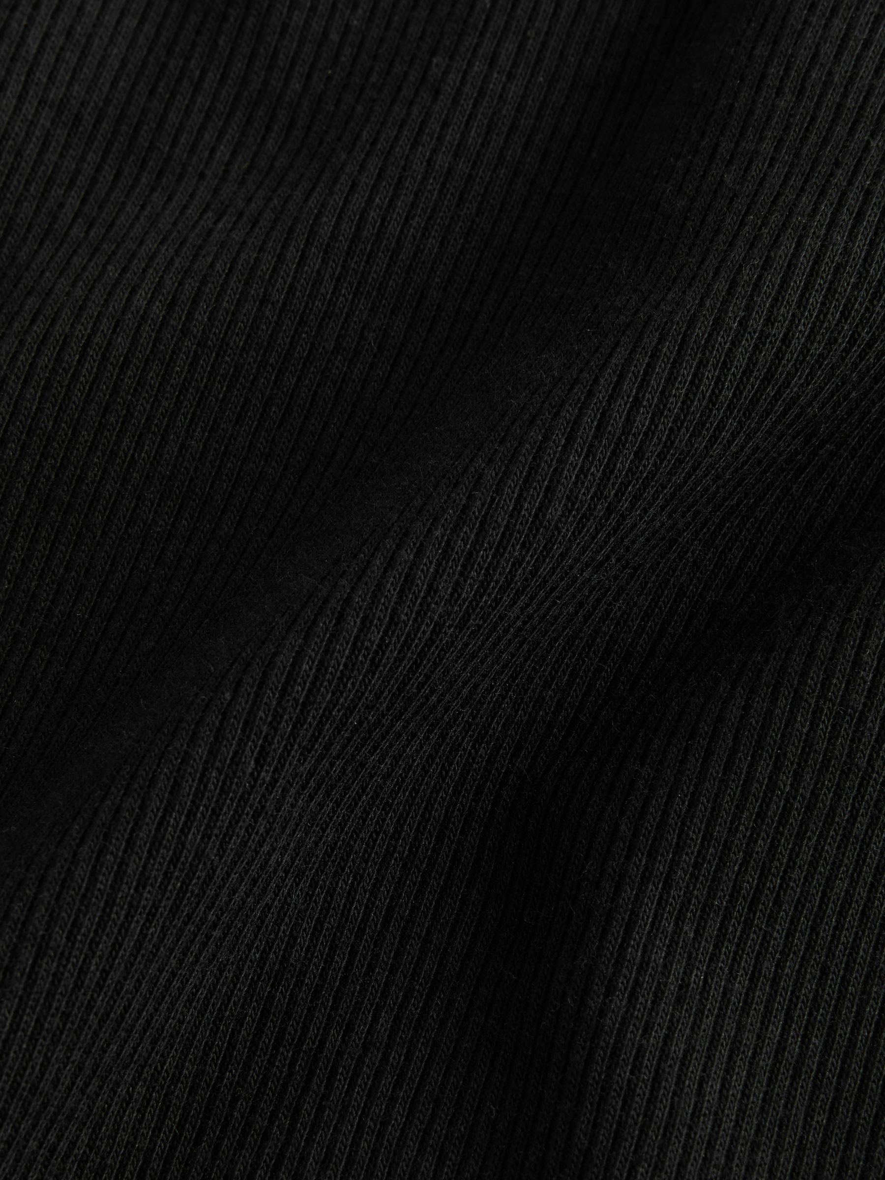 Black Rib Scoop Vest - Image 3 of 4