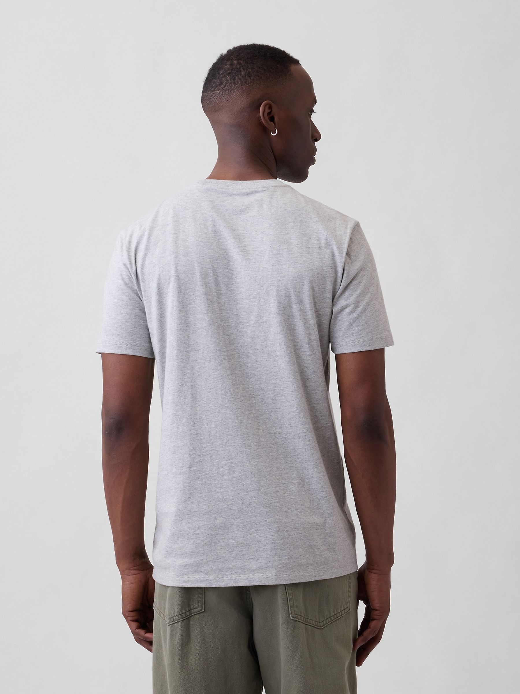 Grey Everyday Soft Logo T-Shirt - Image 2 of 4