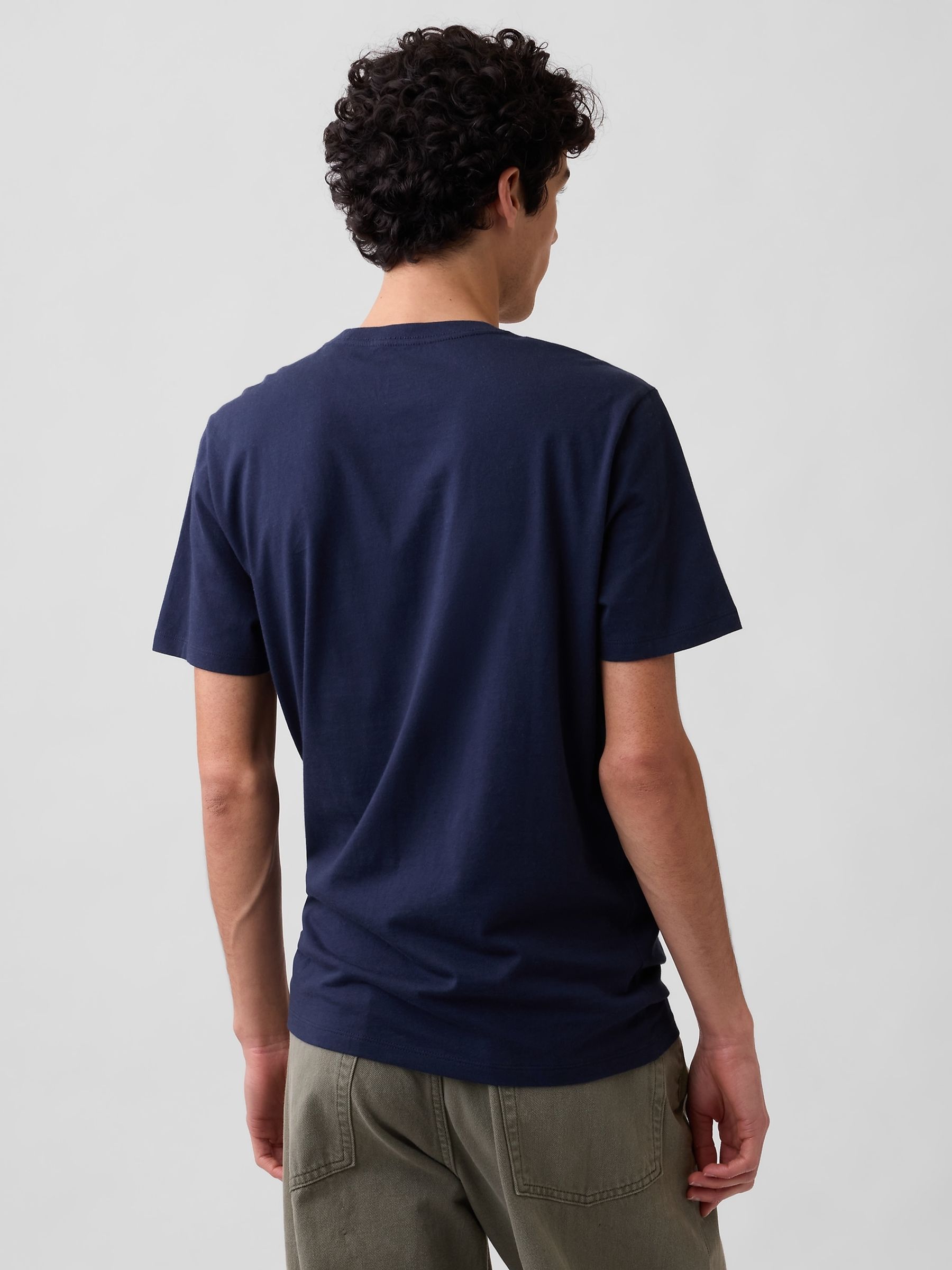 Navy Blue Everyday Soft Pocke T-shirt - Image 2 of 5